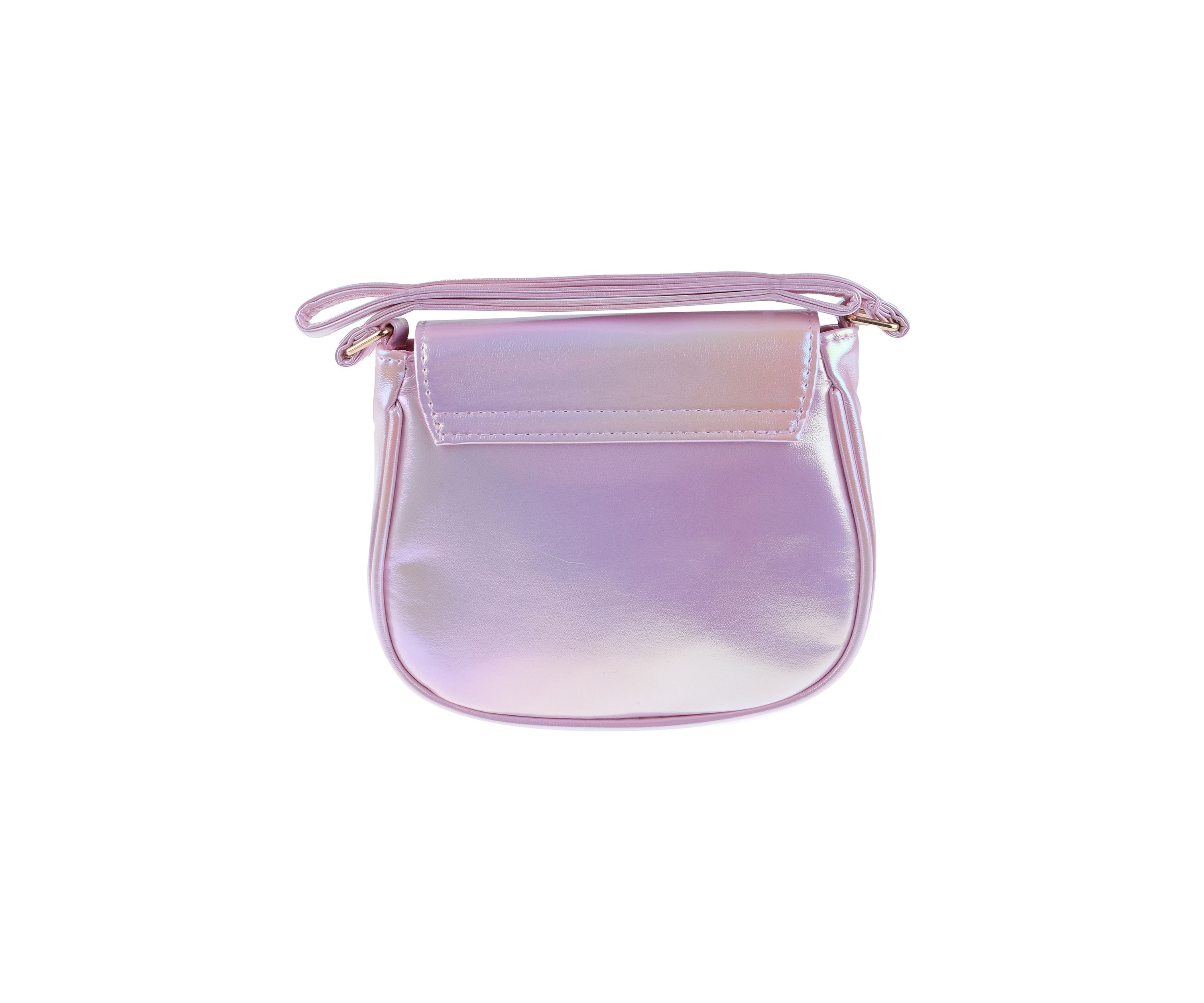 Iridescent Bag with Heart Closure