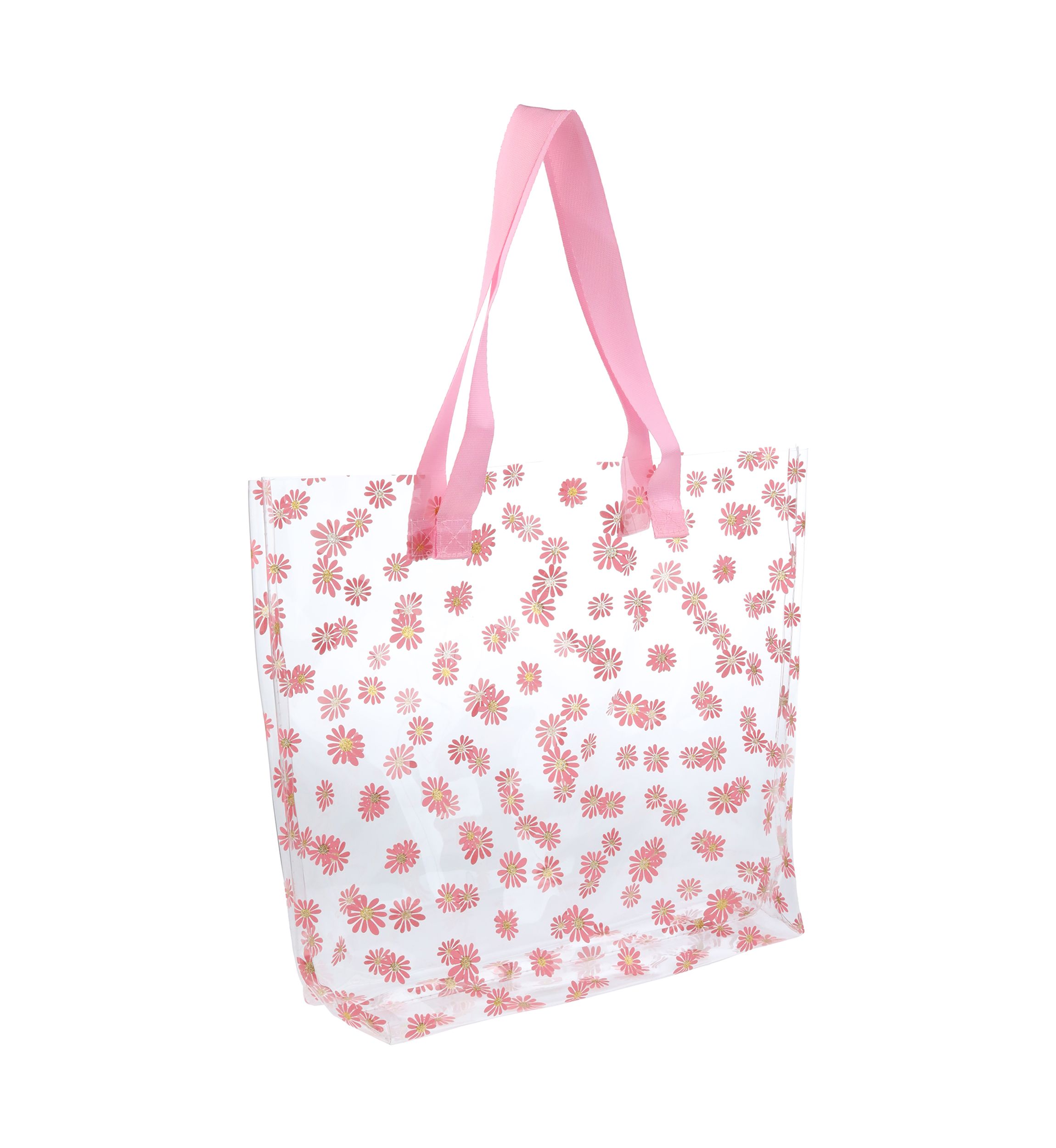 Girls Daisy Jelly Tote Bag with Hair Ties