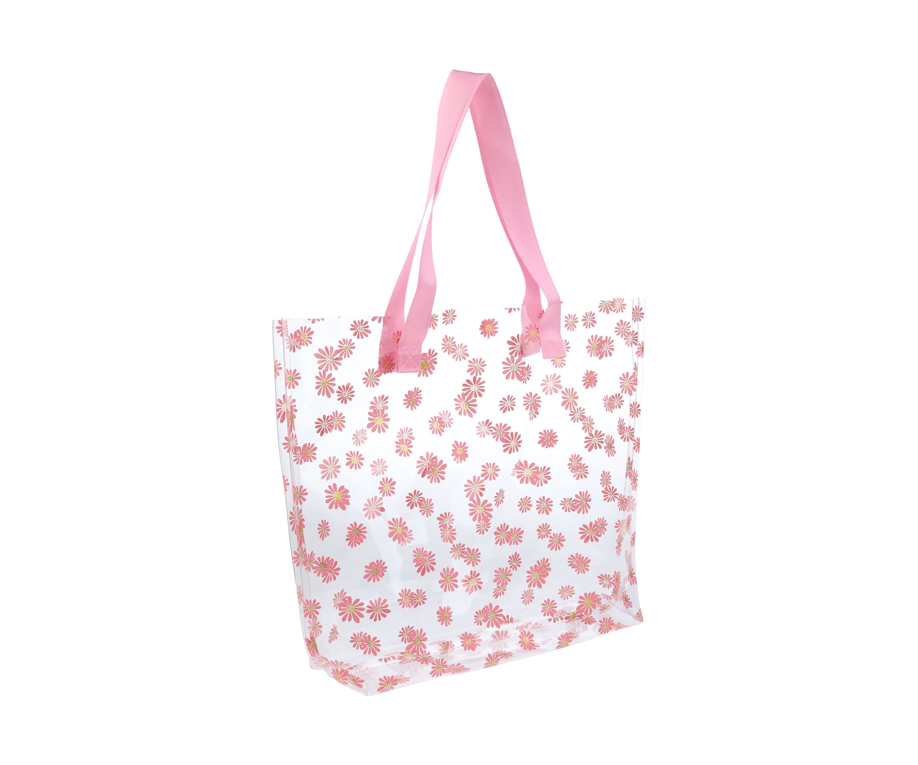 Girls Daisy Jelly Tote Bag with Hair Ties