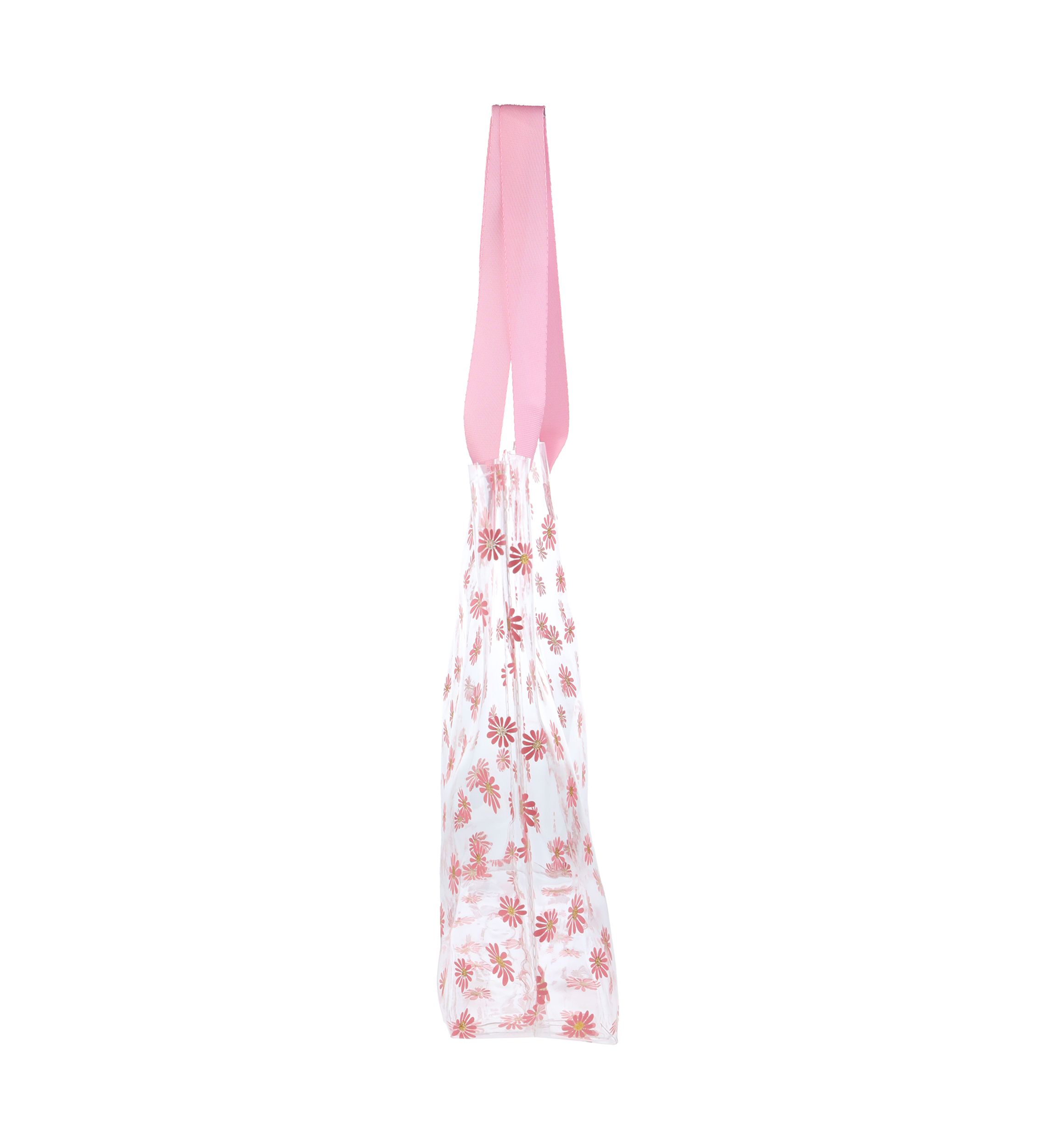 Girls Daisy Jelly Tote Bag with Hair Ties