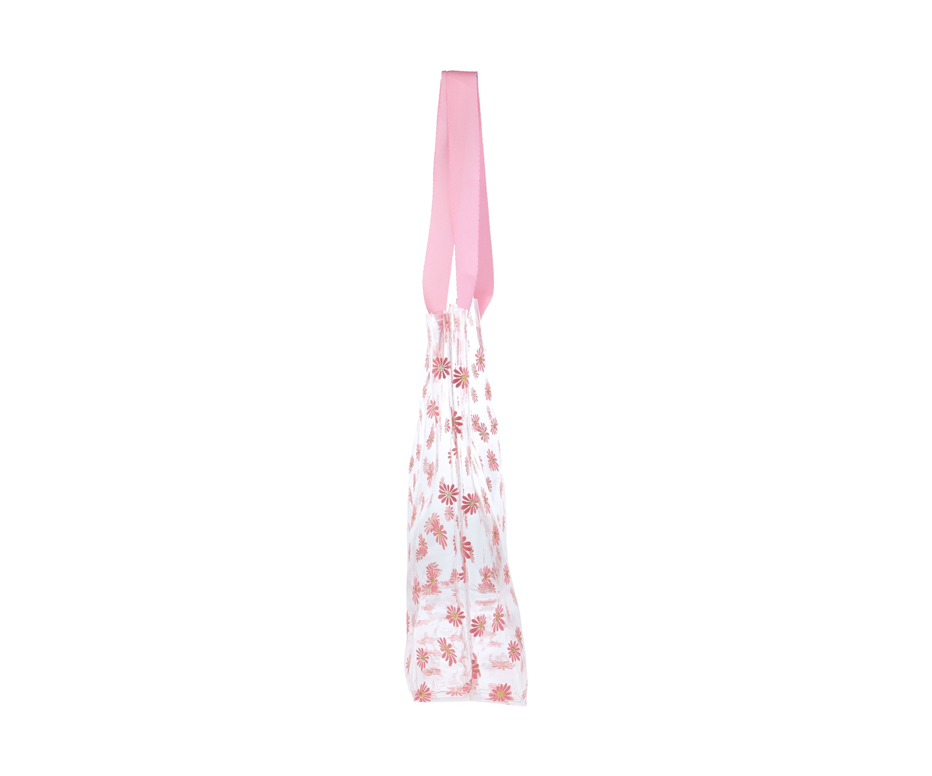 Girls Daisy Jelly Tote Bag with Hair Ties