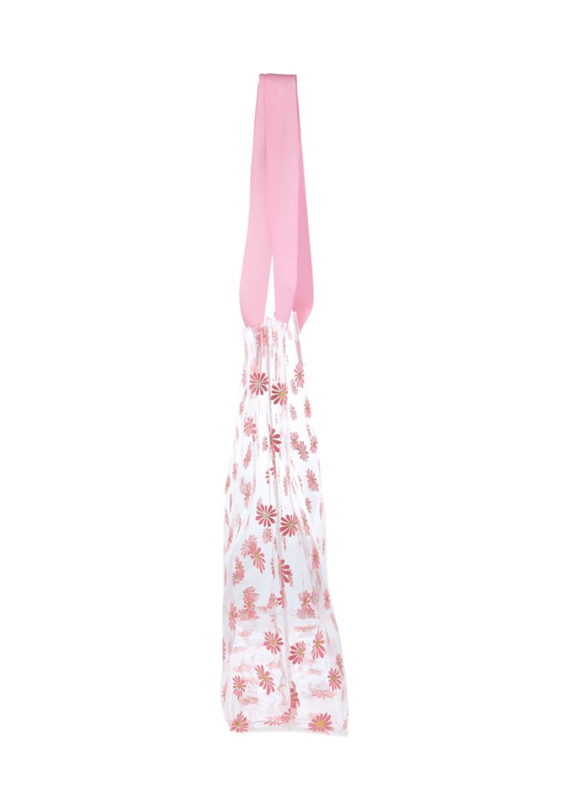 Girls Daisy Jelly Tote Bag with Hair Ties