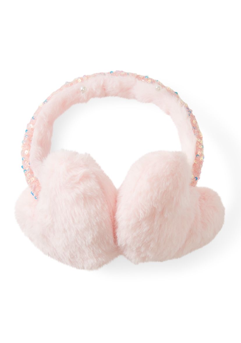 Girls Heart Earmuff and Glove Set
