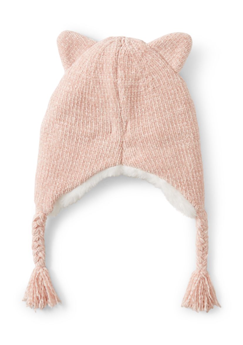 Girls 4-6x Cat Ear Flap Hat and Glove Set