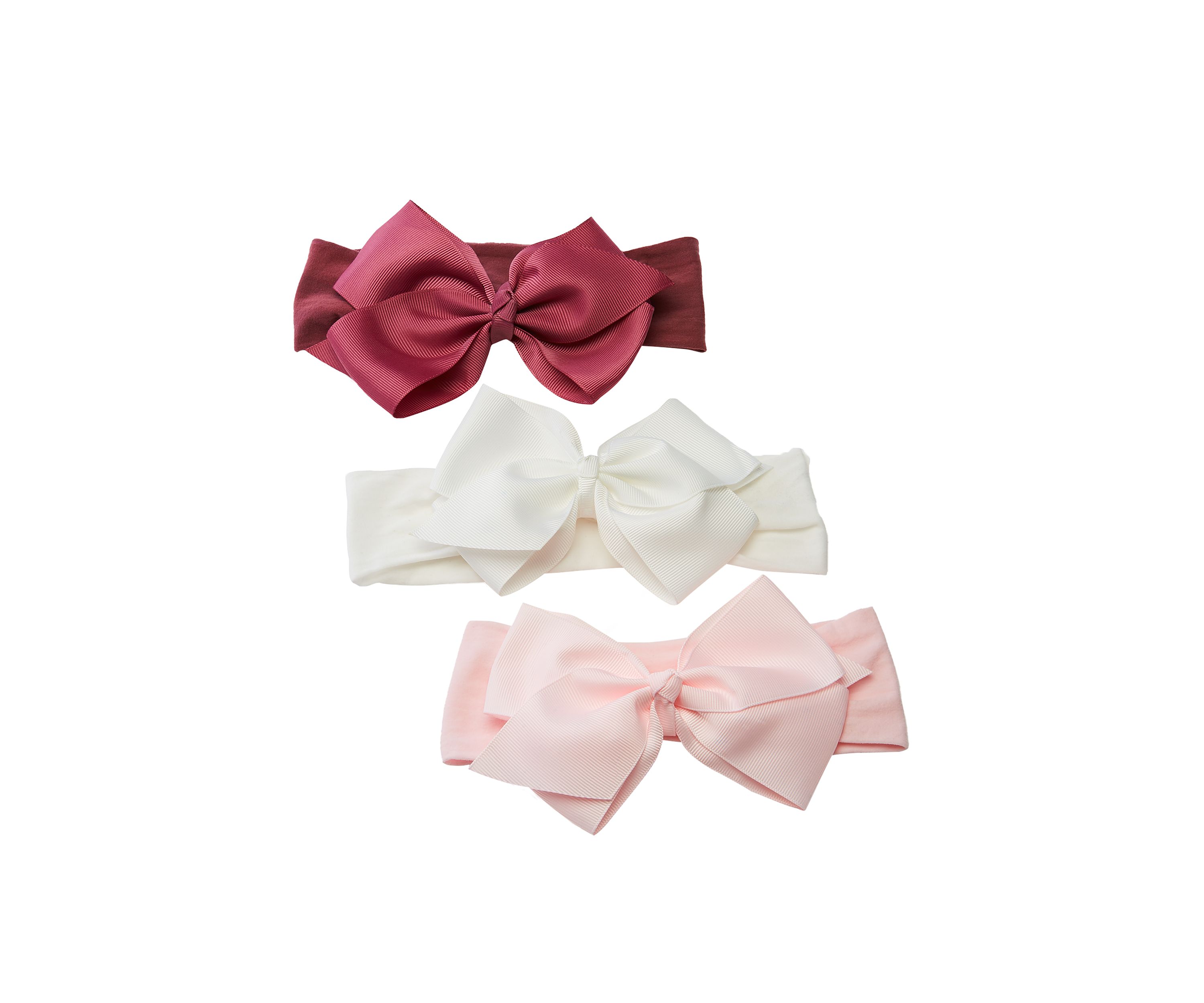 Infant Set of 3 Jumbo Bow Headbands