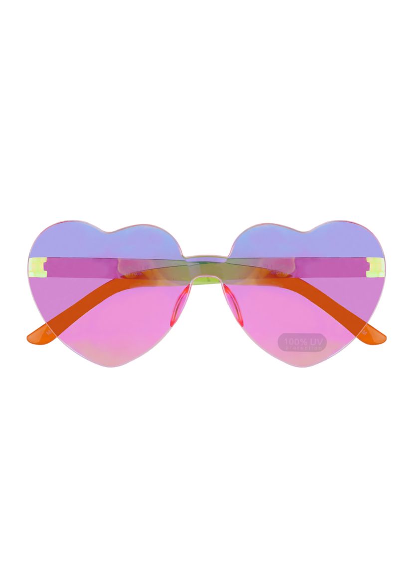 Girls Sunglasses with Rainbow Glitter Case