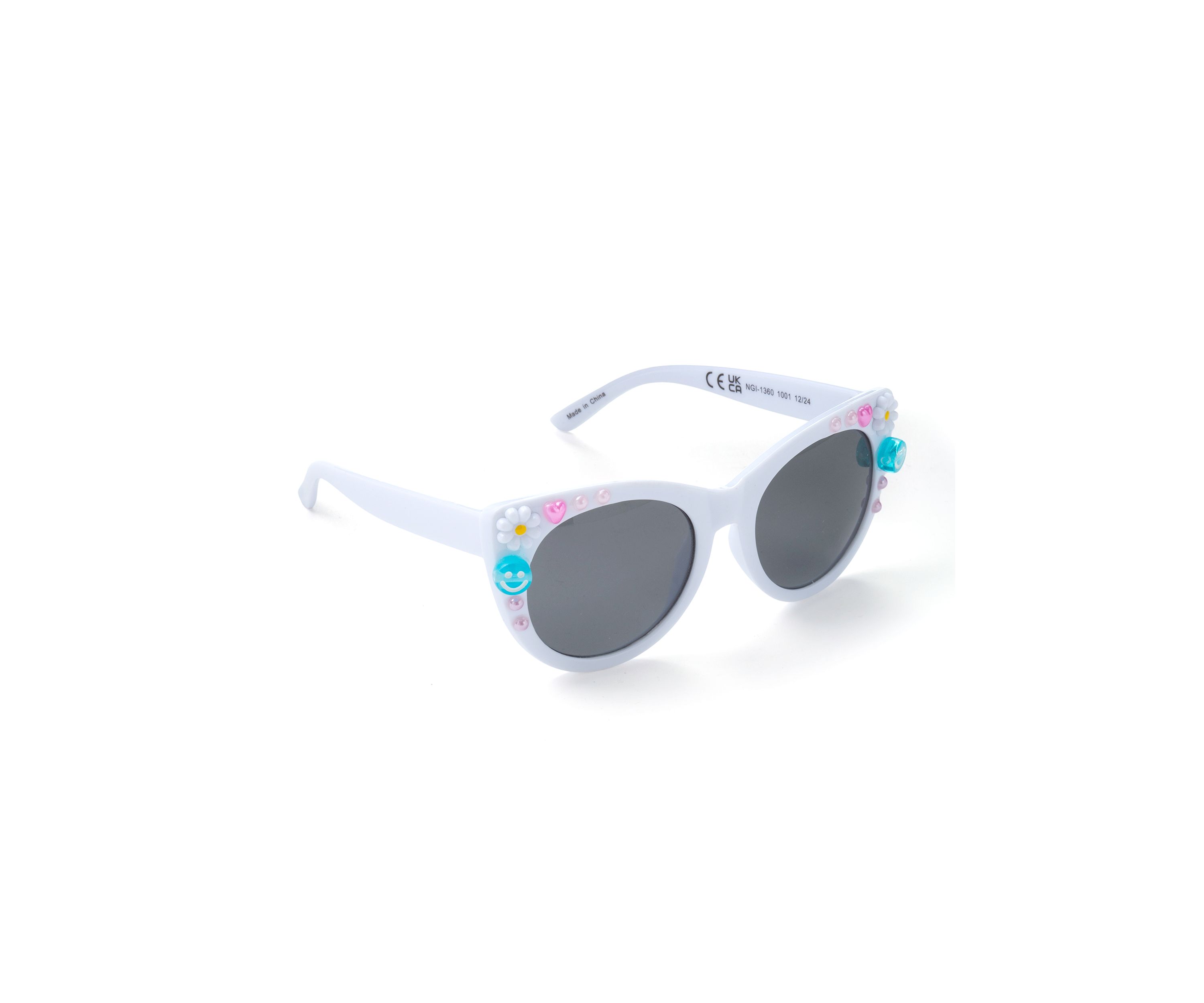 Sunglasses with Check Printed Case