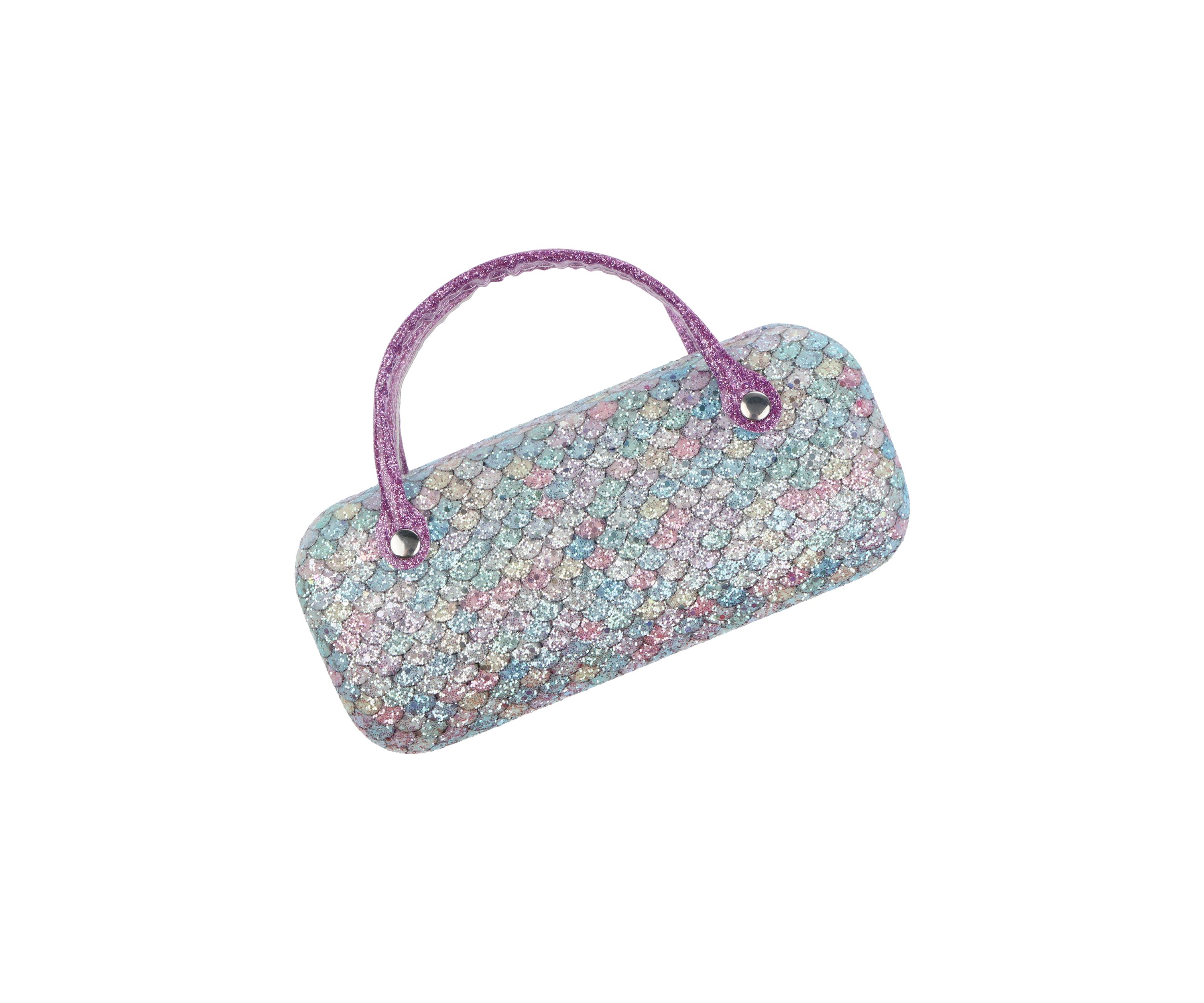 Girls Glitter Mermaid Scales Sunglasses and Case Set