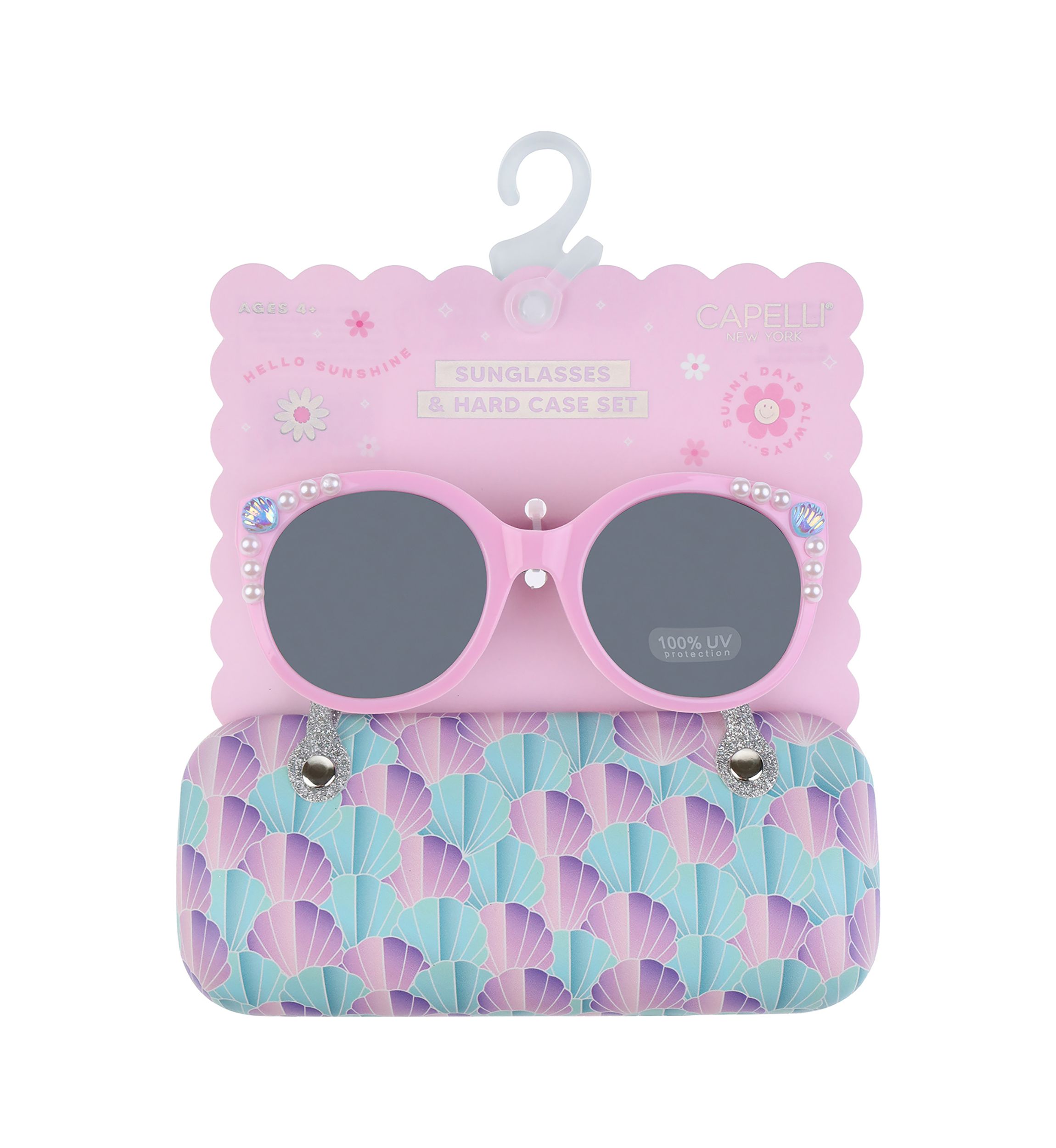 Mixed Shells Sunglasses and Case Set