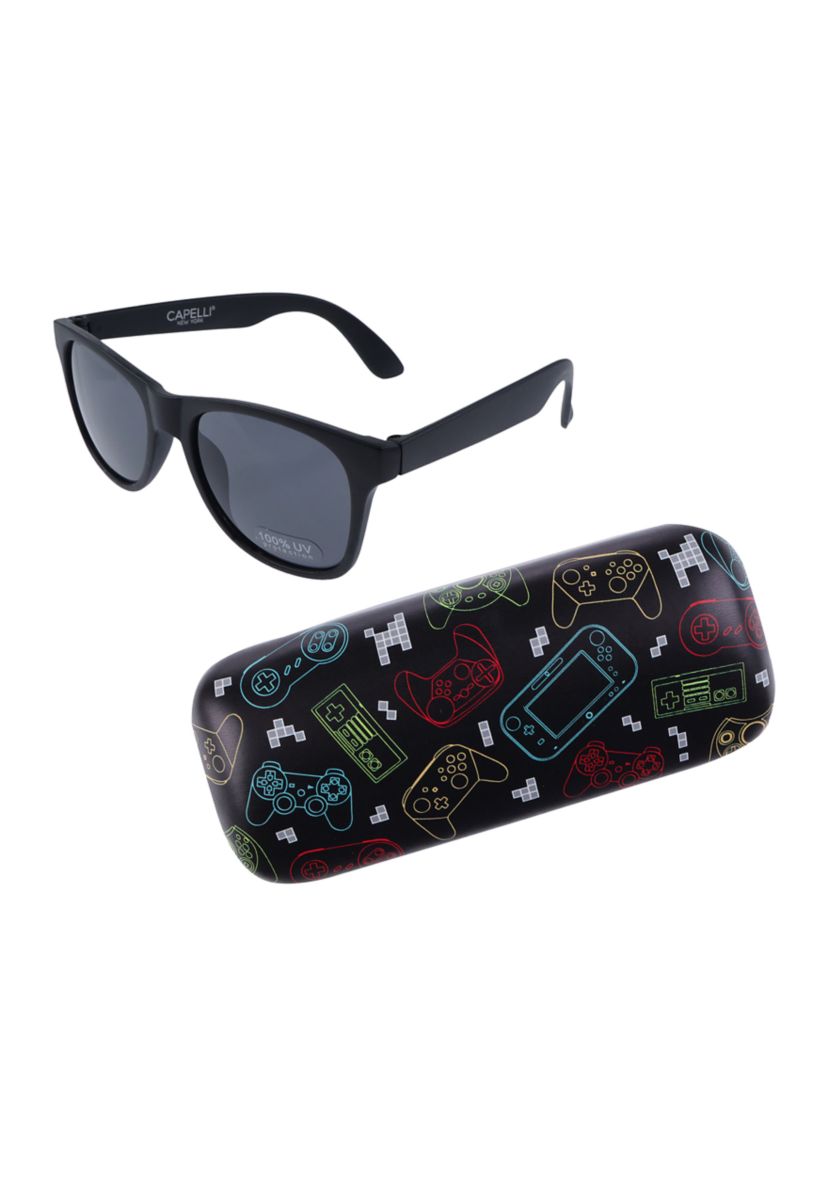 Boys Sunglasses with Digital Gamer Printed Case