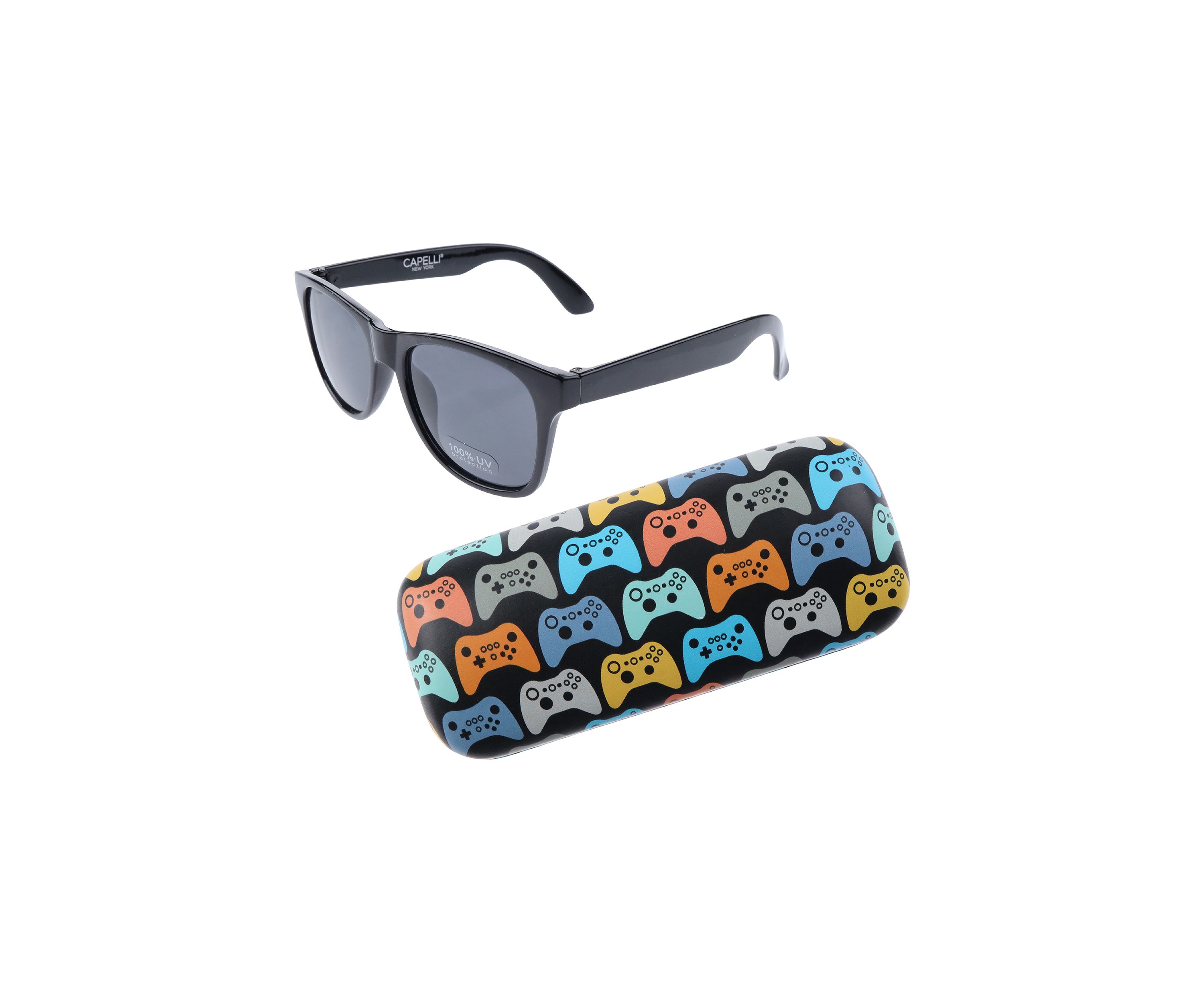 Boys Sunglasses with Colorful Controller Printed Case