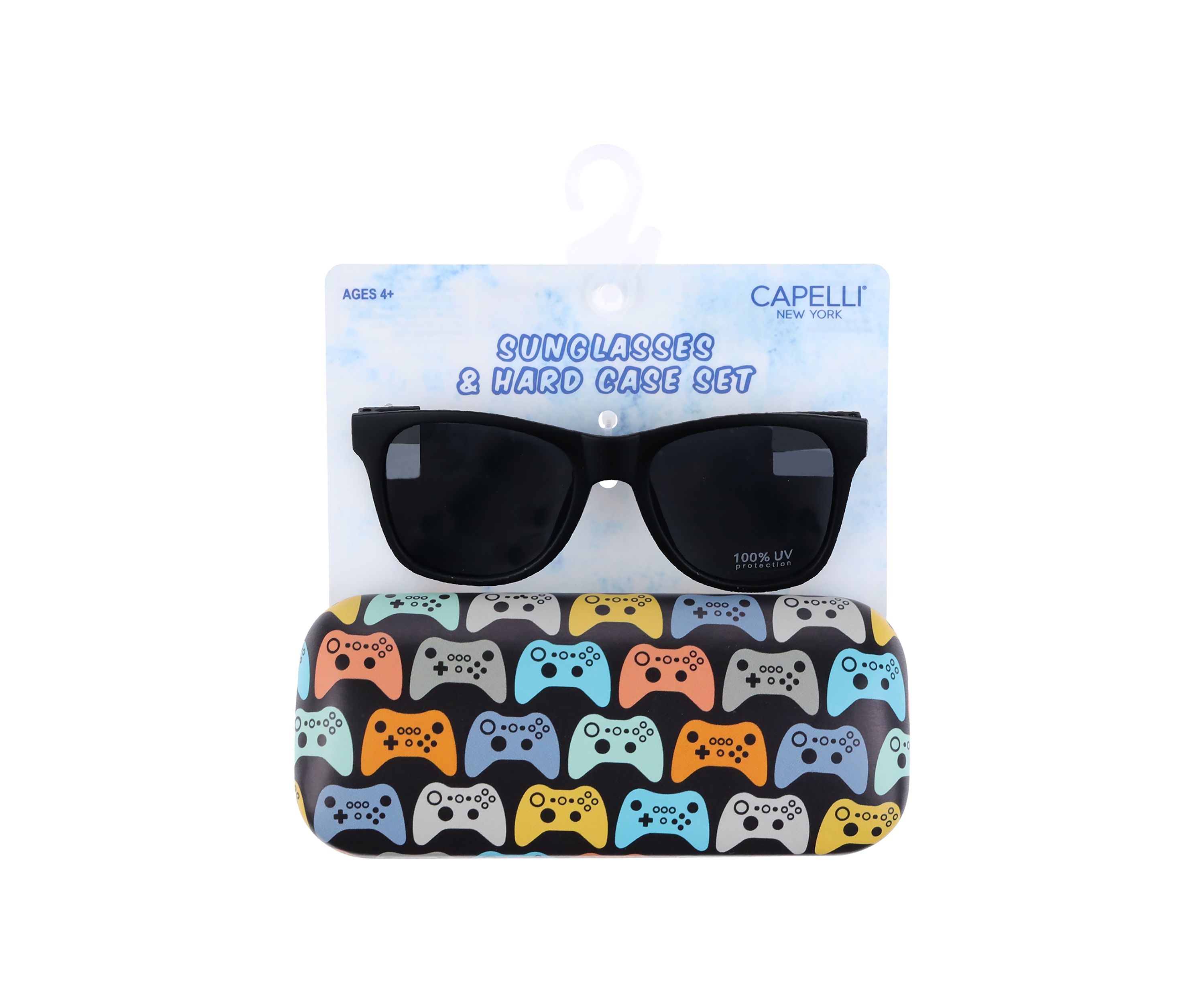 Boys Sunglasses with Colorful Controller Printed Case