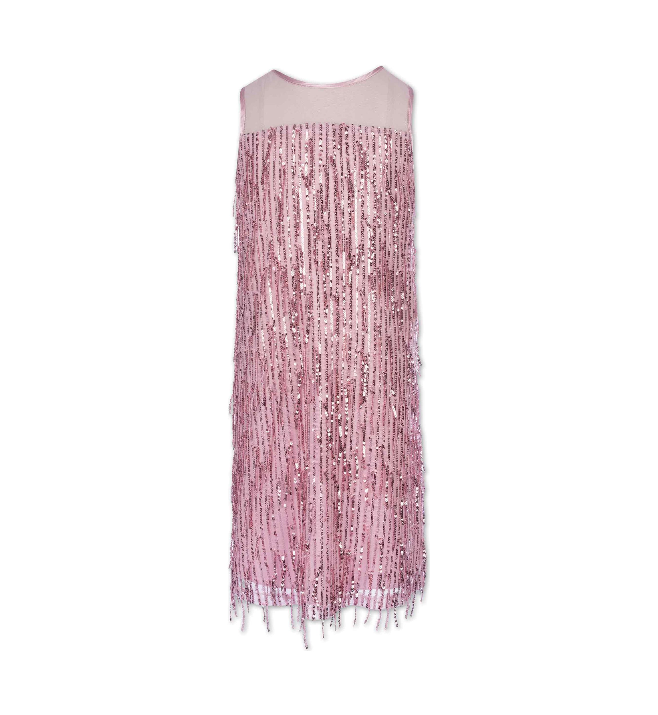Girls 7-16 Allover Sequin Fringe Dress