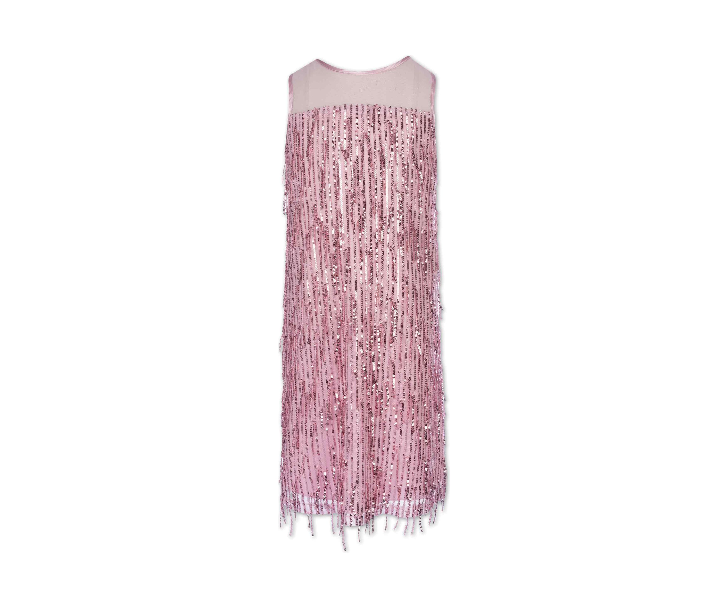 Girls 7-16 Allover Sequin Fringe Dress