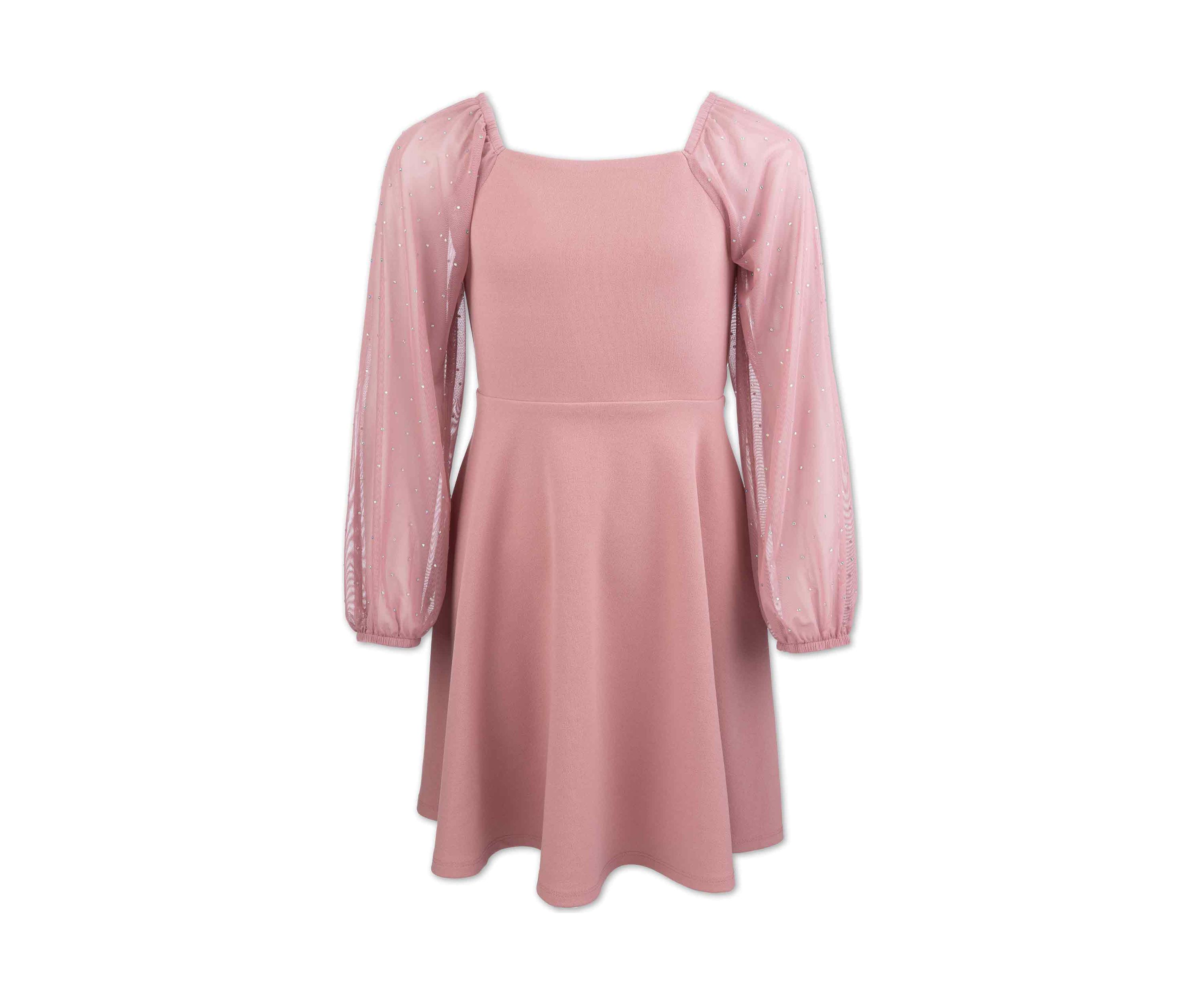 Girls 7-16 Illusion Skater Dress