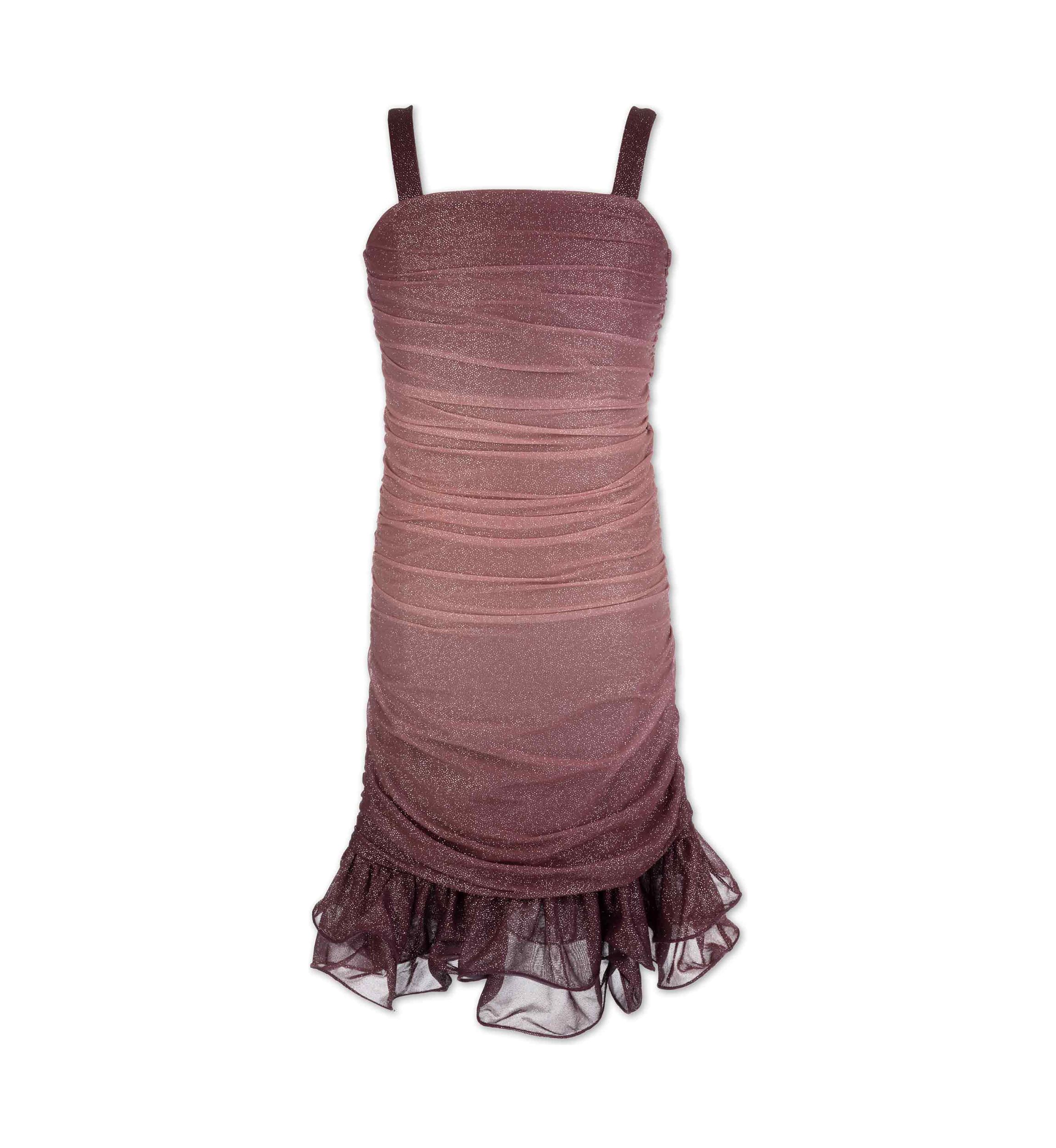 Girls 7-16 Ombré Mesh Hem Dress