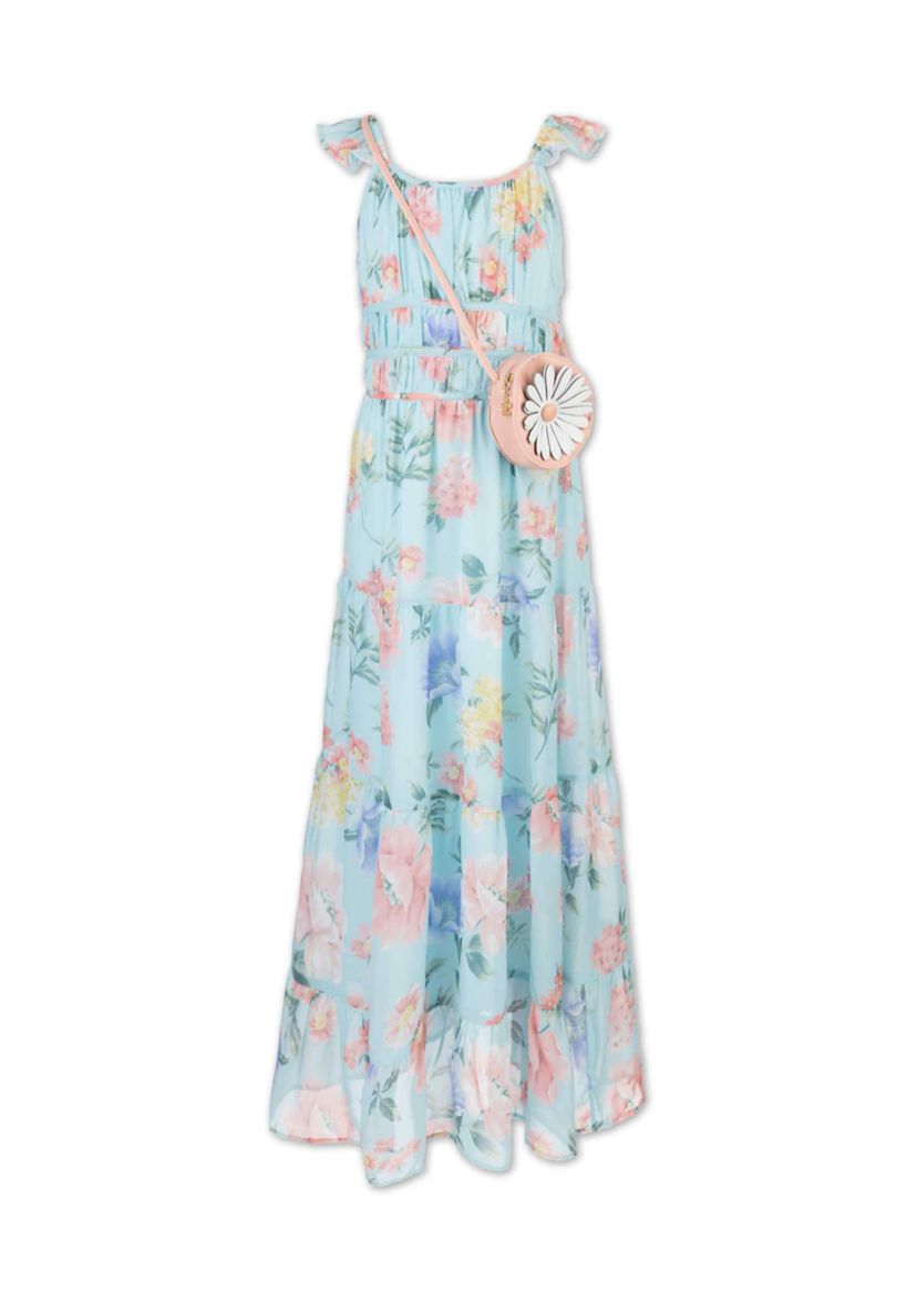 Speechless Girls 7-16 Flutter Sleeve Maxi Dress | Belk