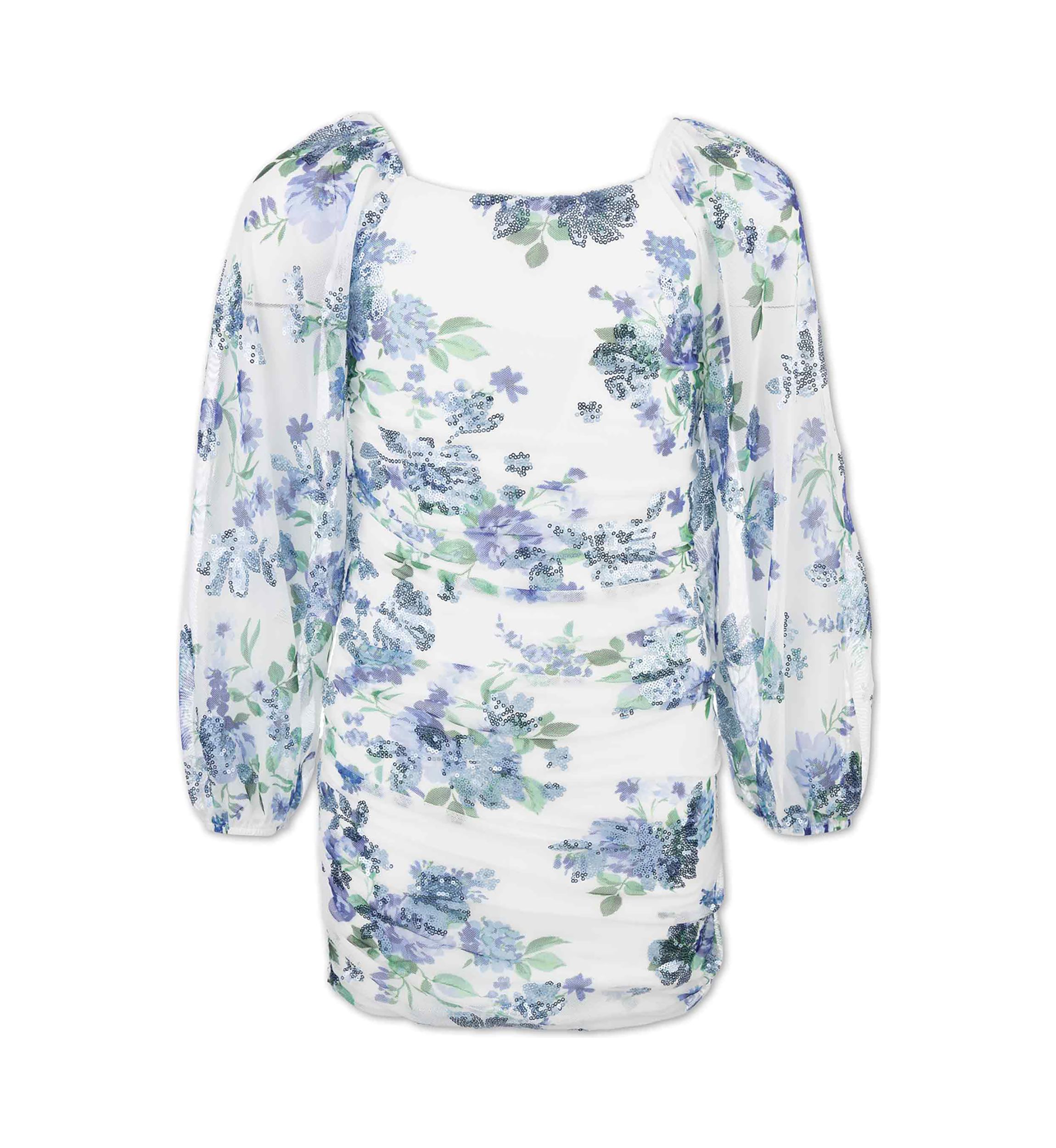 Girls 7-16 Printed Sequin Dress