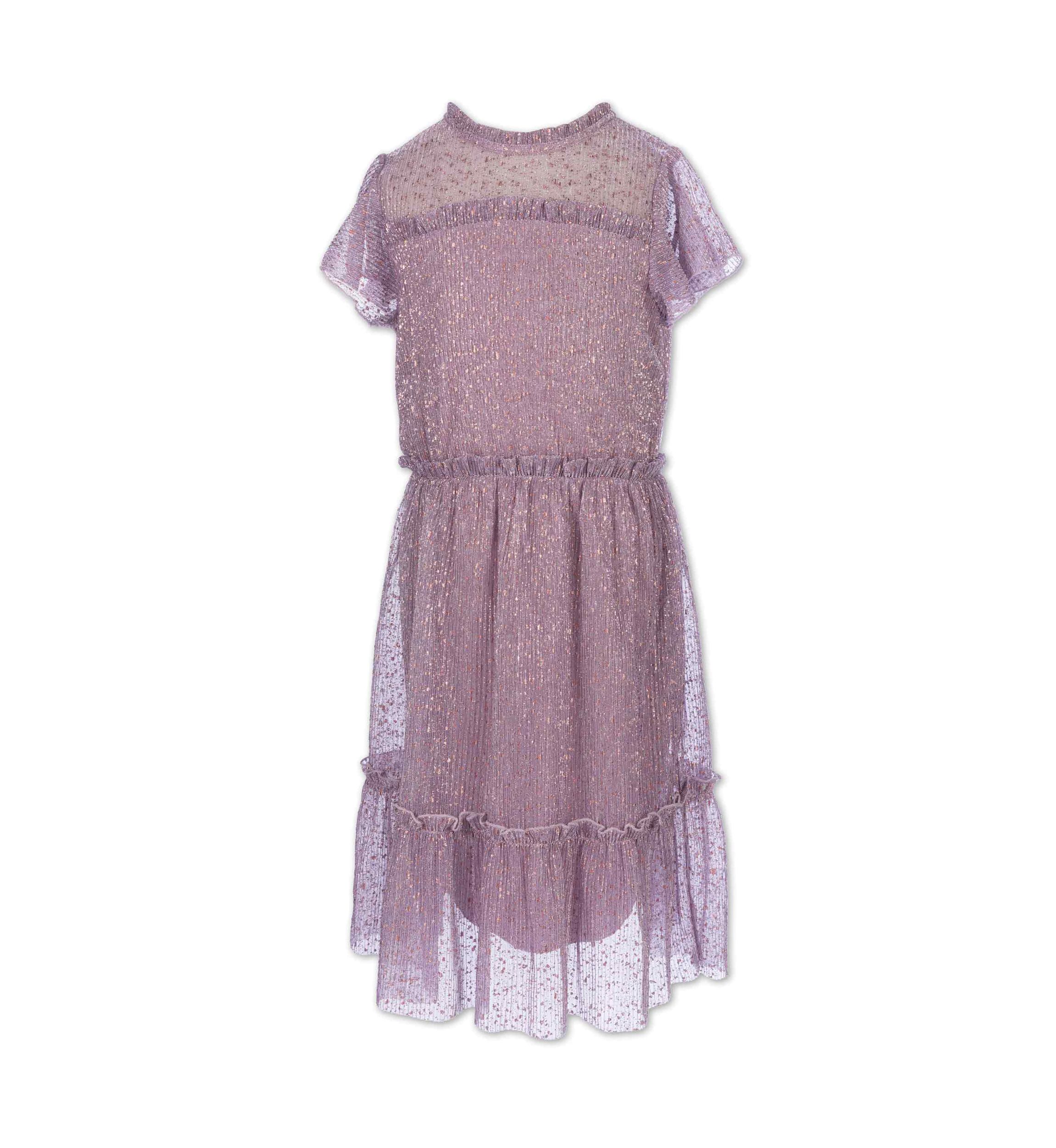 Girls 7-16 Mesh Overlay Dress