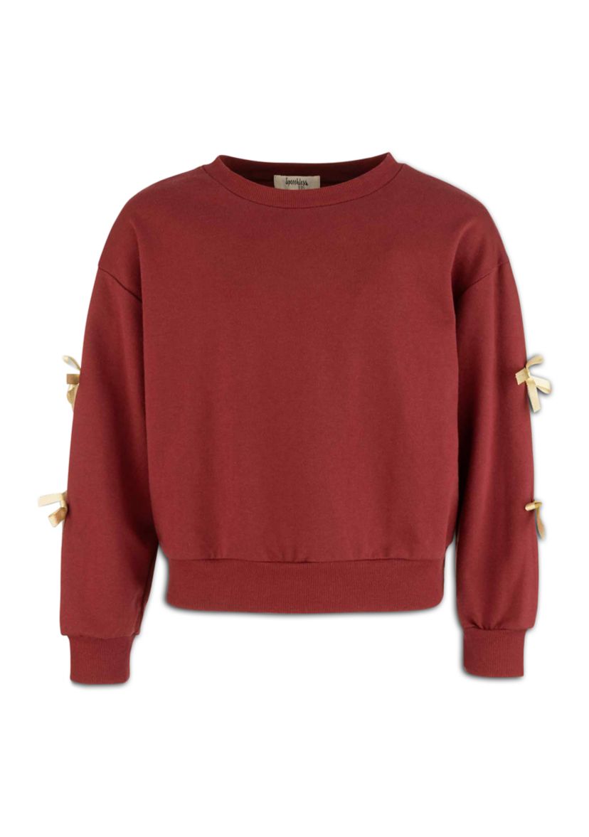 Girls 7-16 Bow Sleeve Fleece Sweater