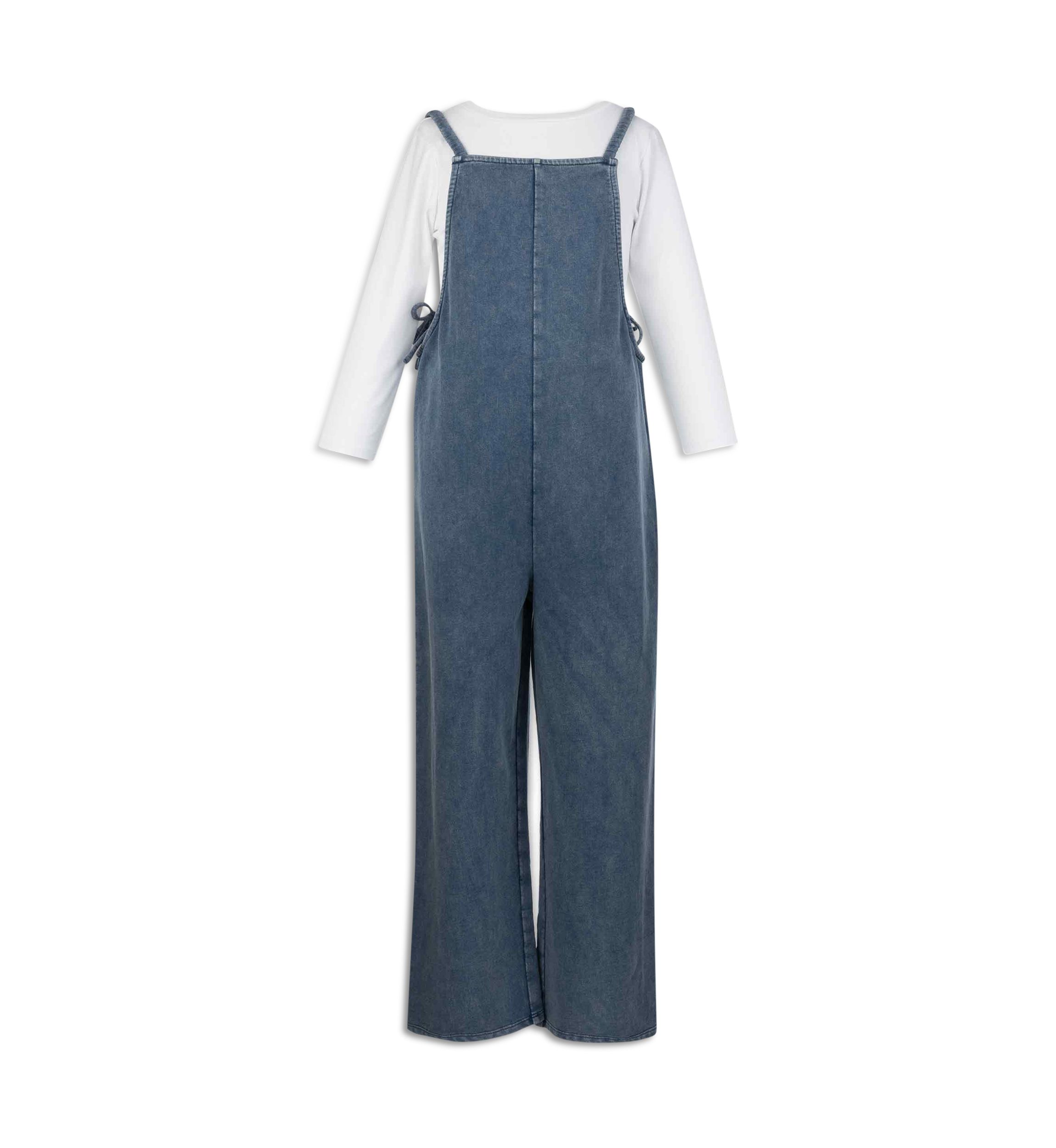 Girls 7-16 Jumpsuit with Long Sleeve T-Shirt