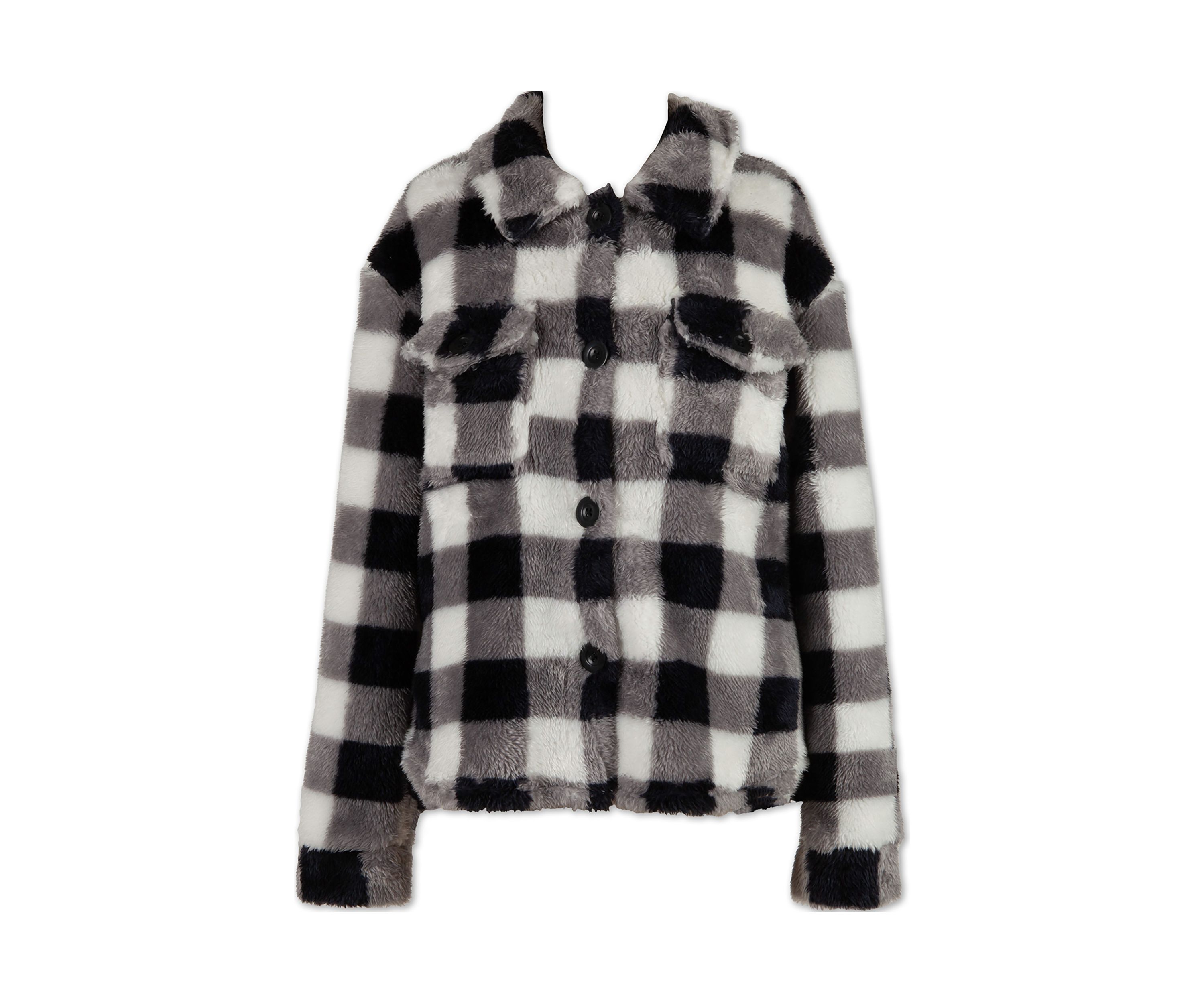 Girls 7-16 Plaid Fleece Shirt