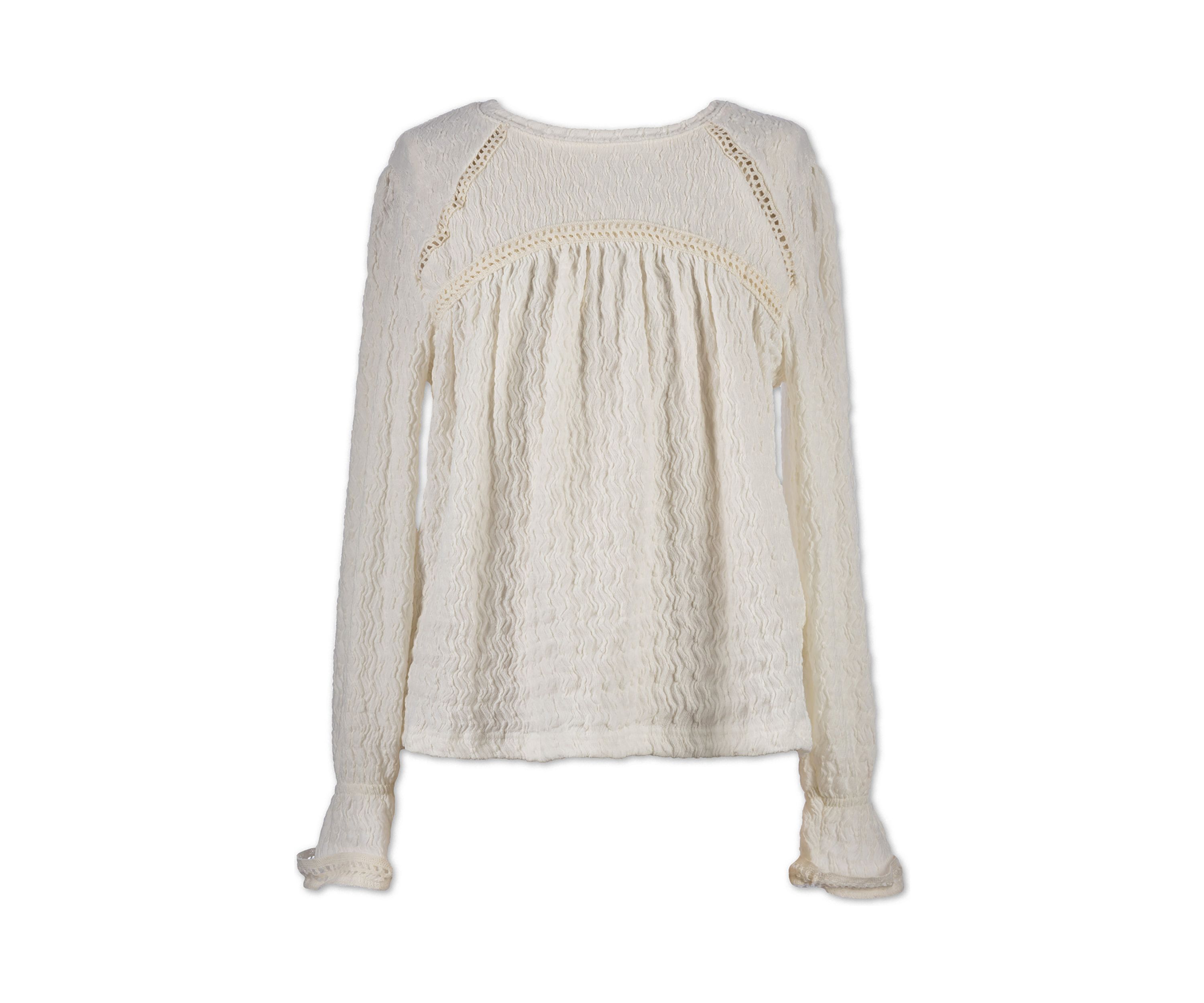 Girls 7-16 Textured Lace Top
