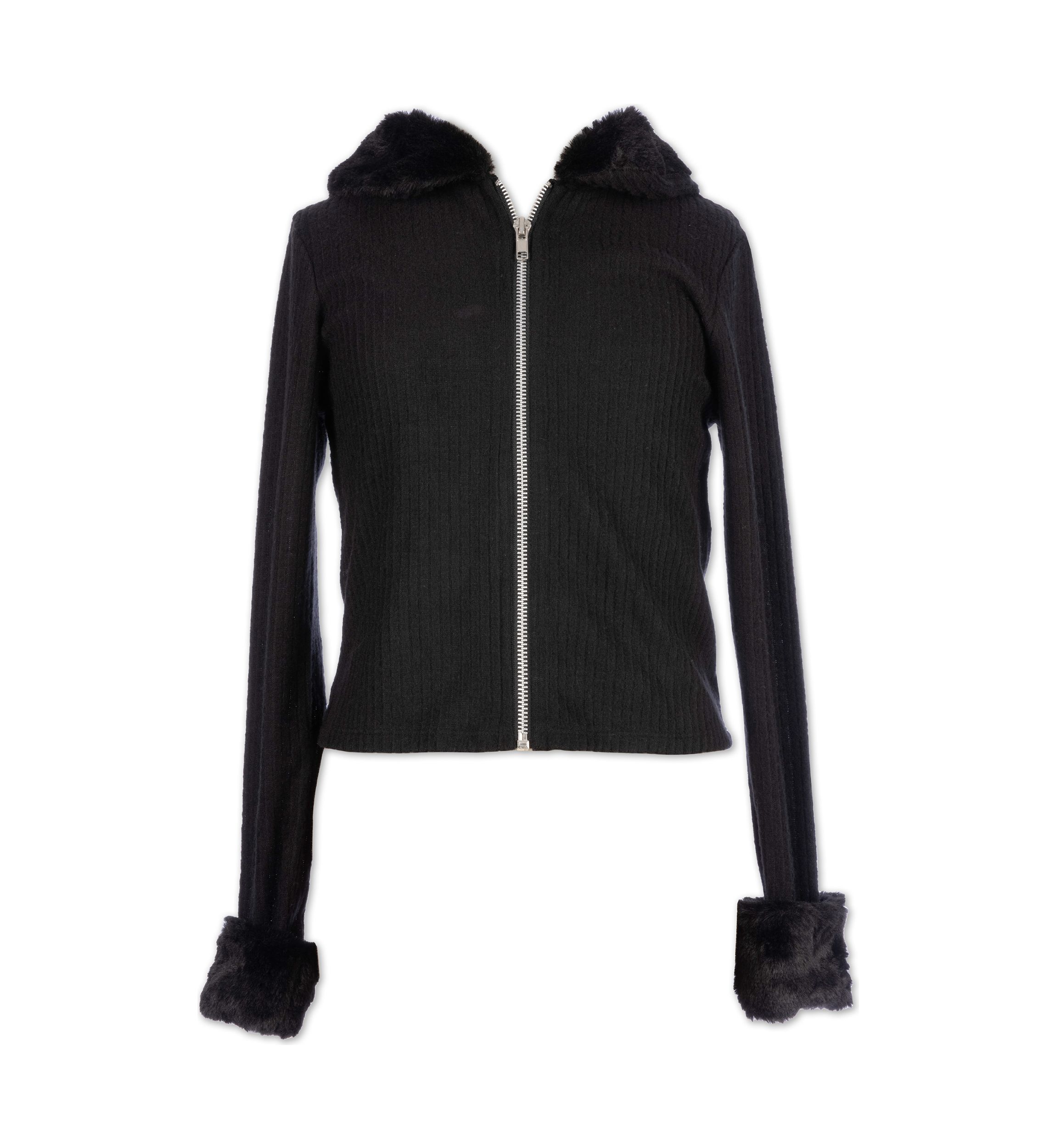 Girls 7-16 Fleece Cuff Zip Top