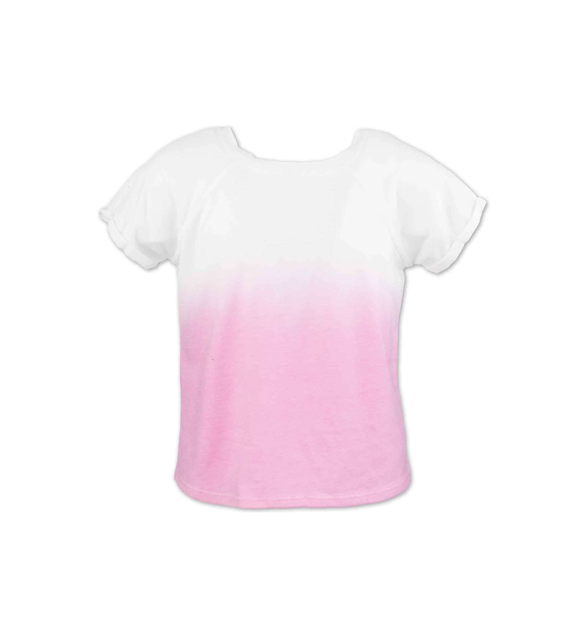 Girls 7-16 Ombré Round Neck Top