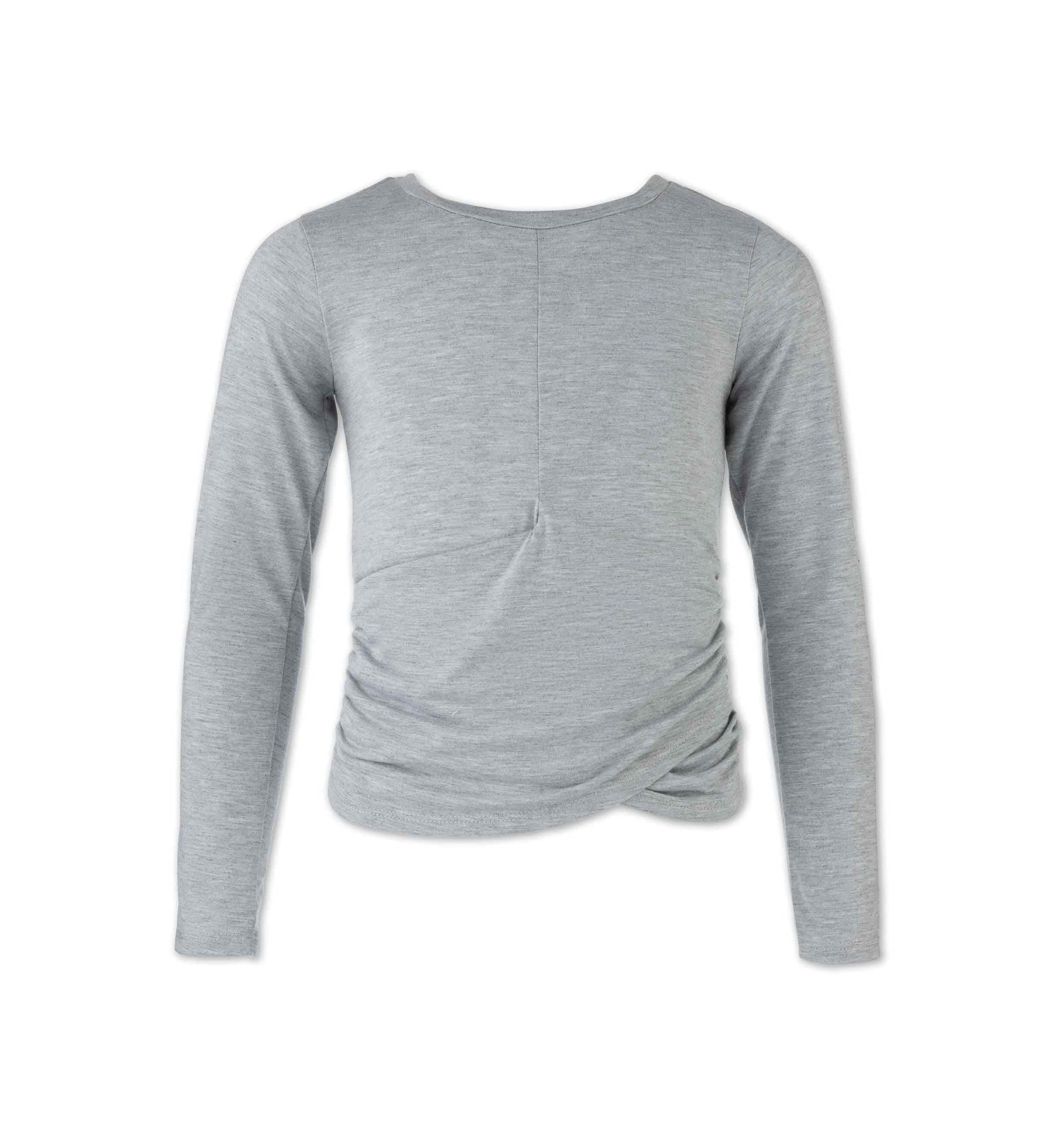 Girls 7-16 Long Sleeve Crew Neck Top