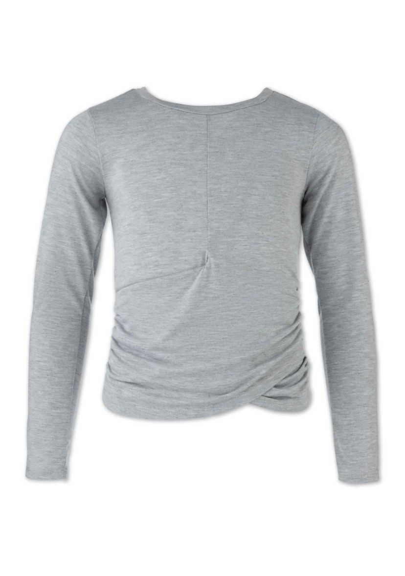 Girls 7-16 Long Sleeve Crew Neck Top