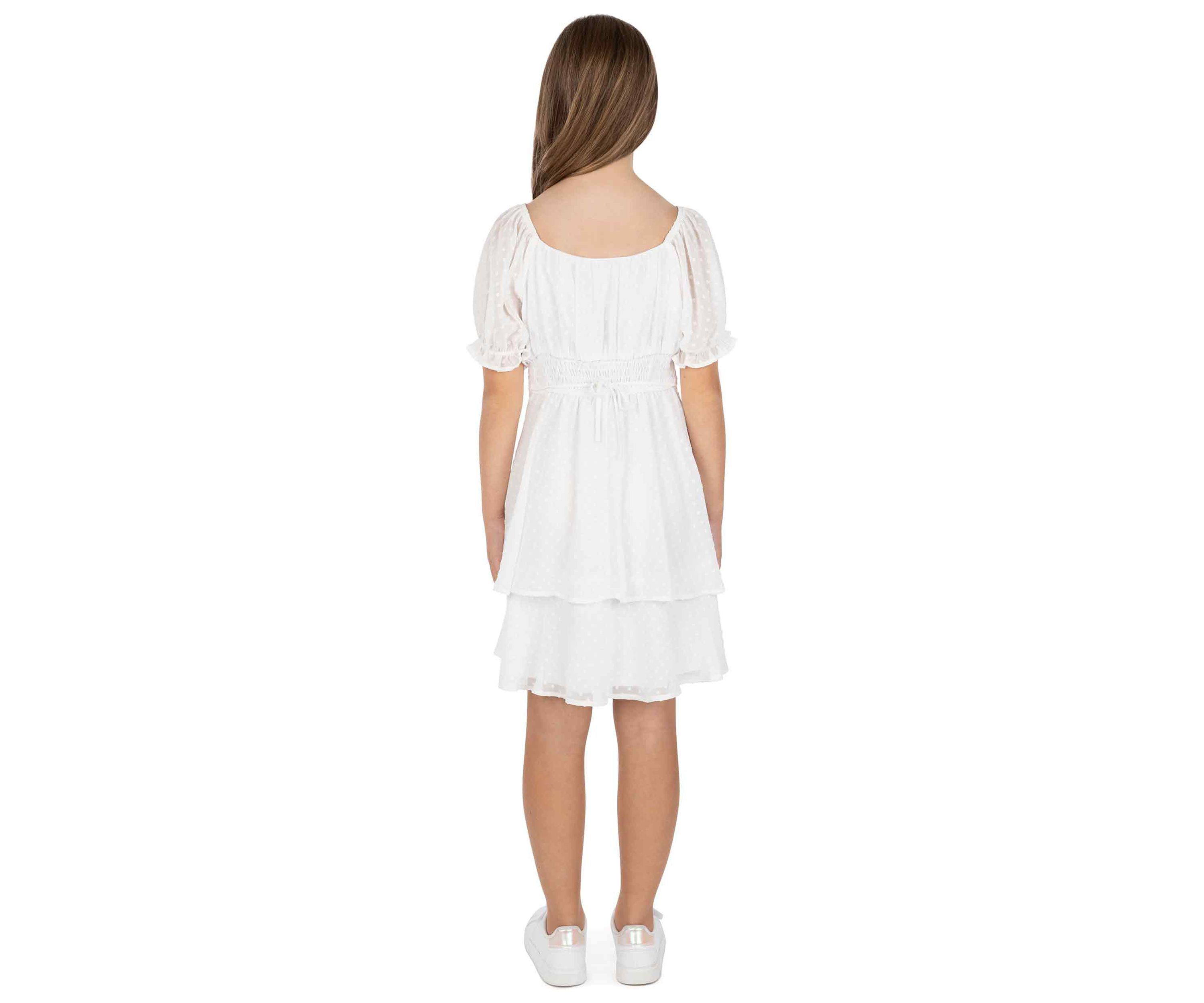 Girls 7-16 Tiered Chiffon Dress