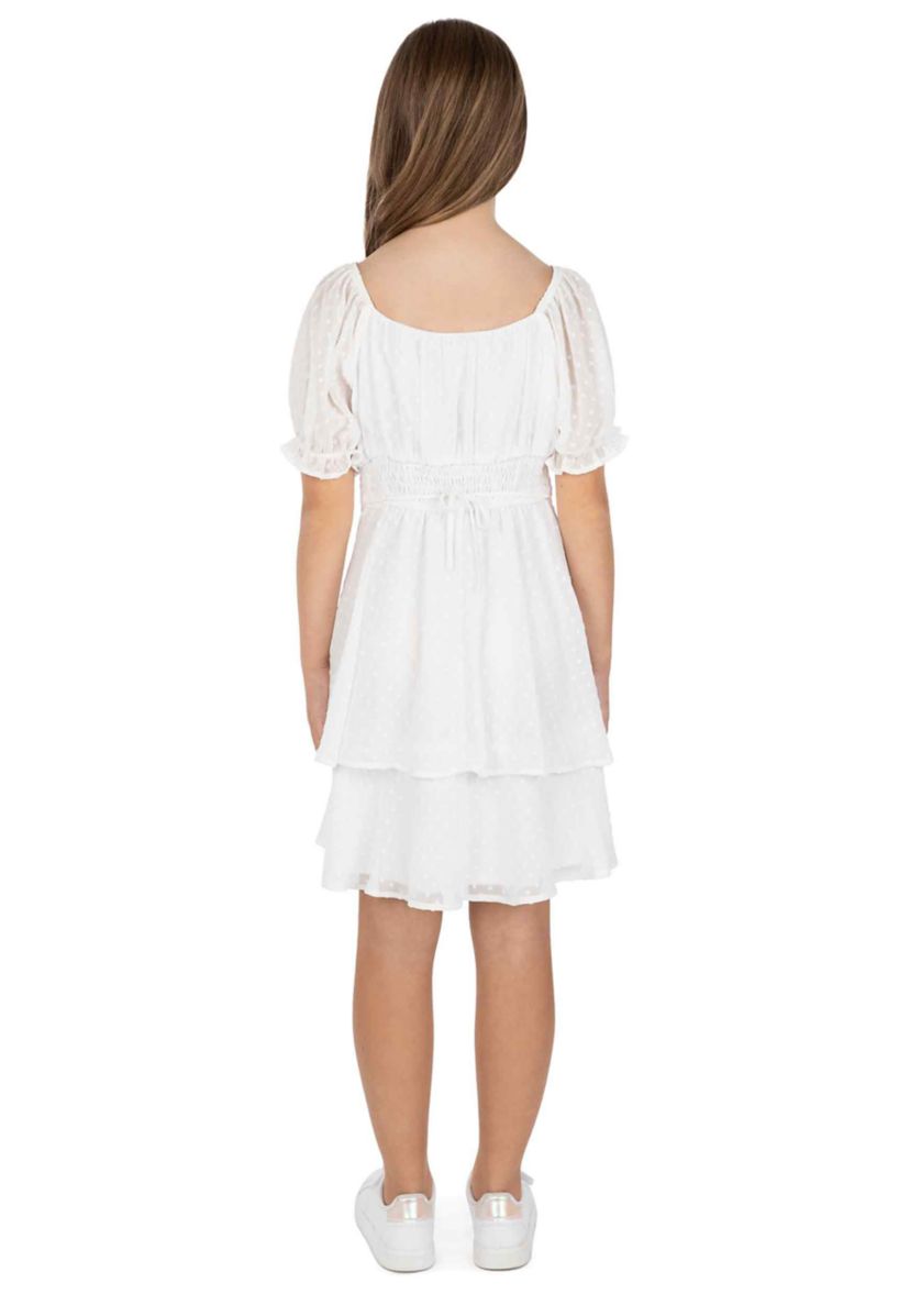 Girls 7-16 Tiered Chiffon Dress