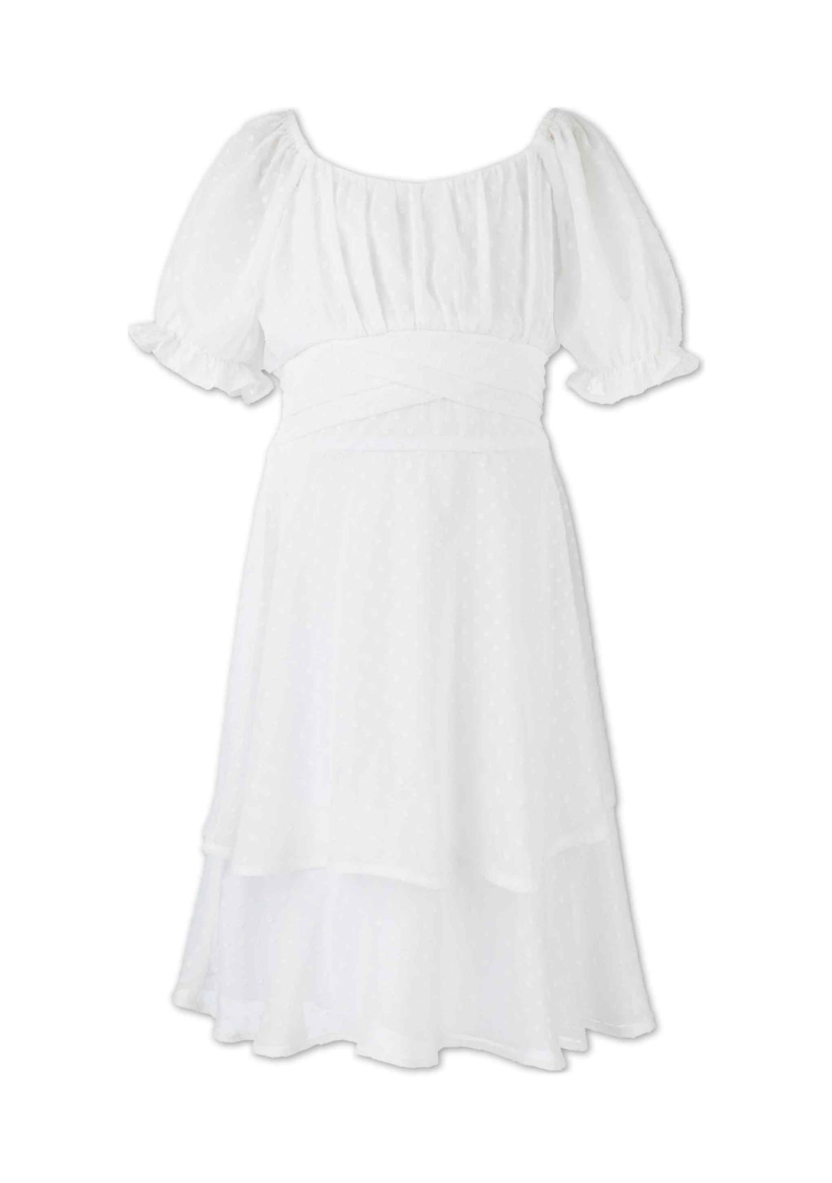 Girls 7-16 Tiered Chiffon Dress