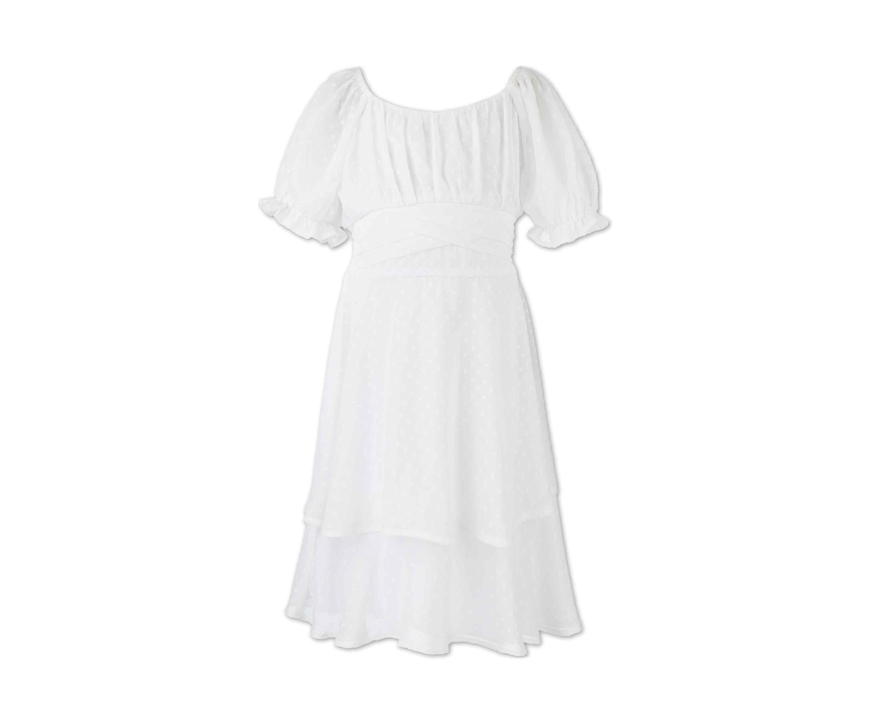 Girls 7-16 Tiered Chiffon Dress
