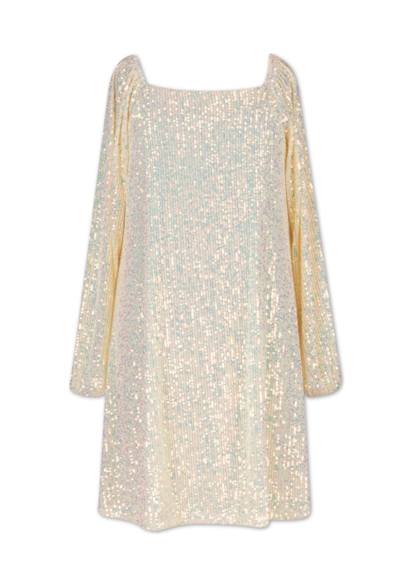 Girls 7-16 Allover Sequin Dress
