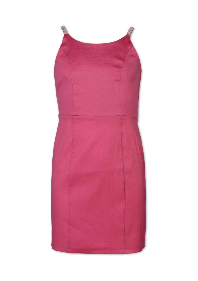 Girls 7-16 Rhinestone Trim Dress