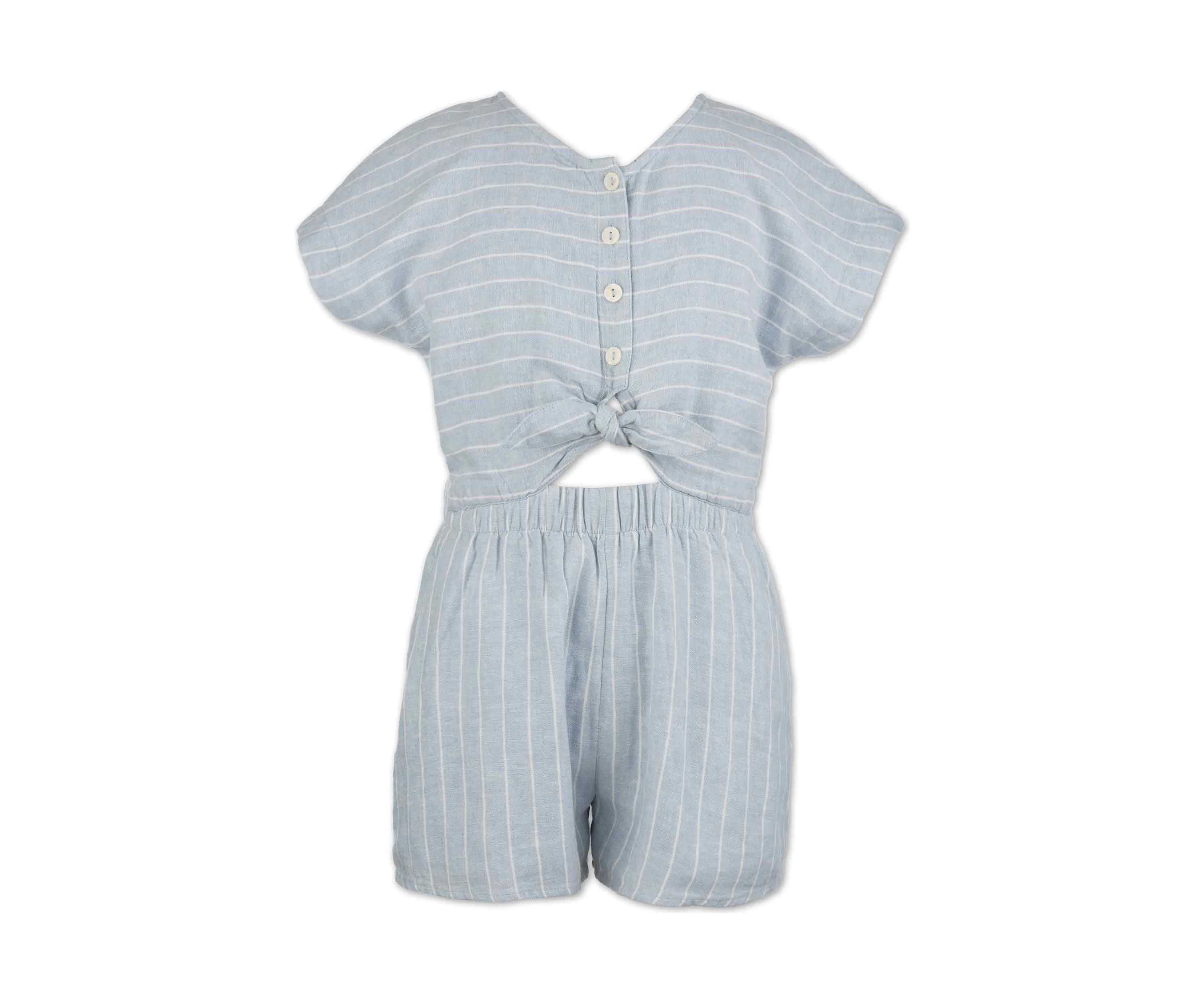 Girls 7-16 Denim Romper