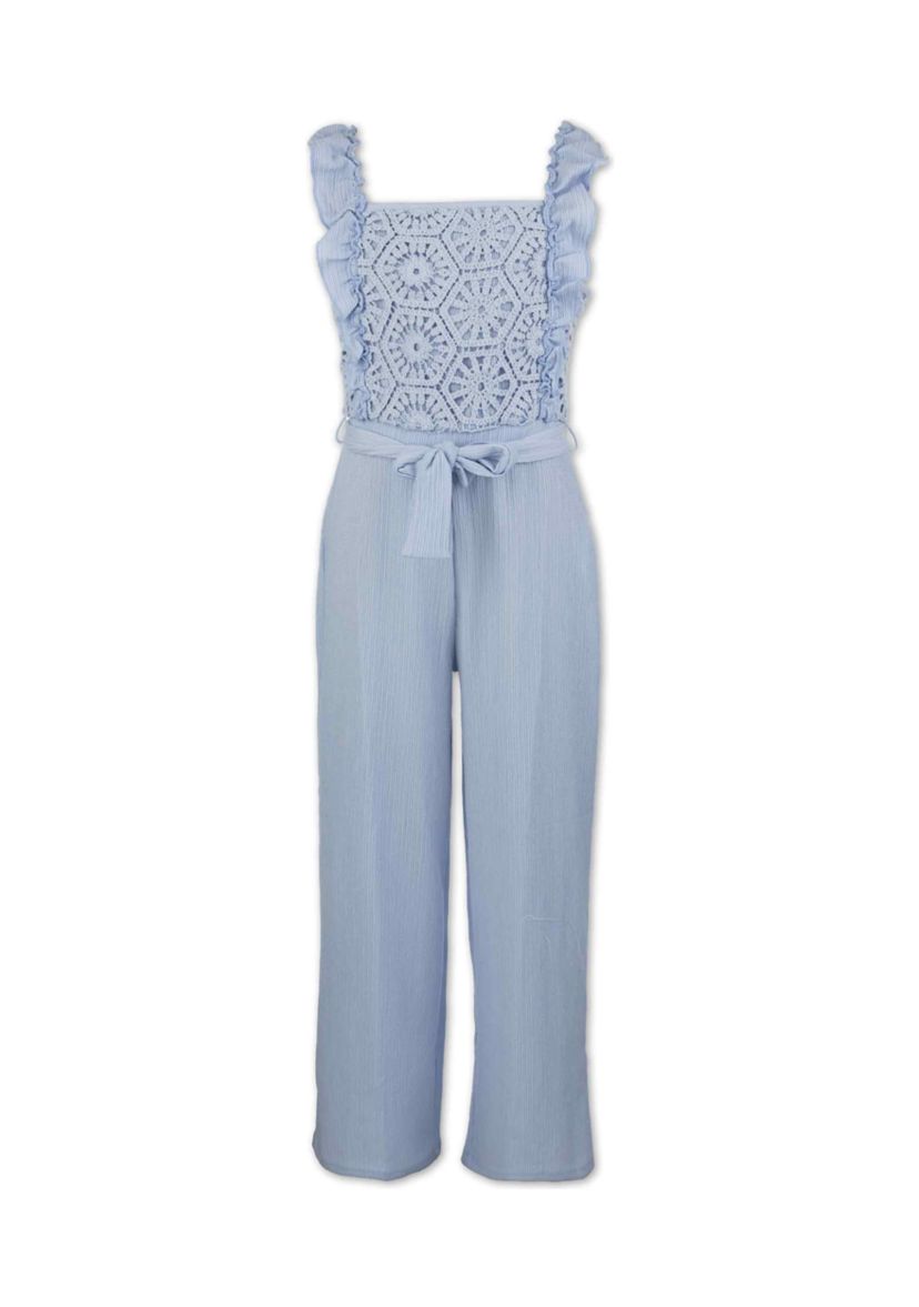 Girls 7-16 Chambray Jumpsuit
