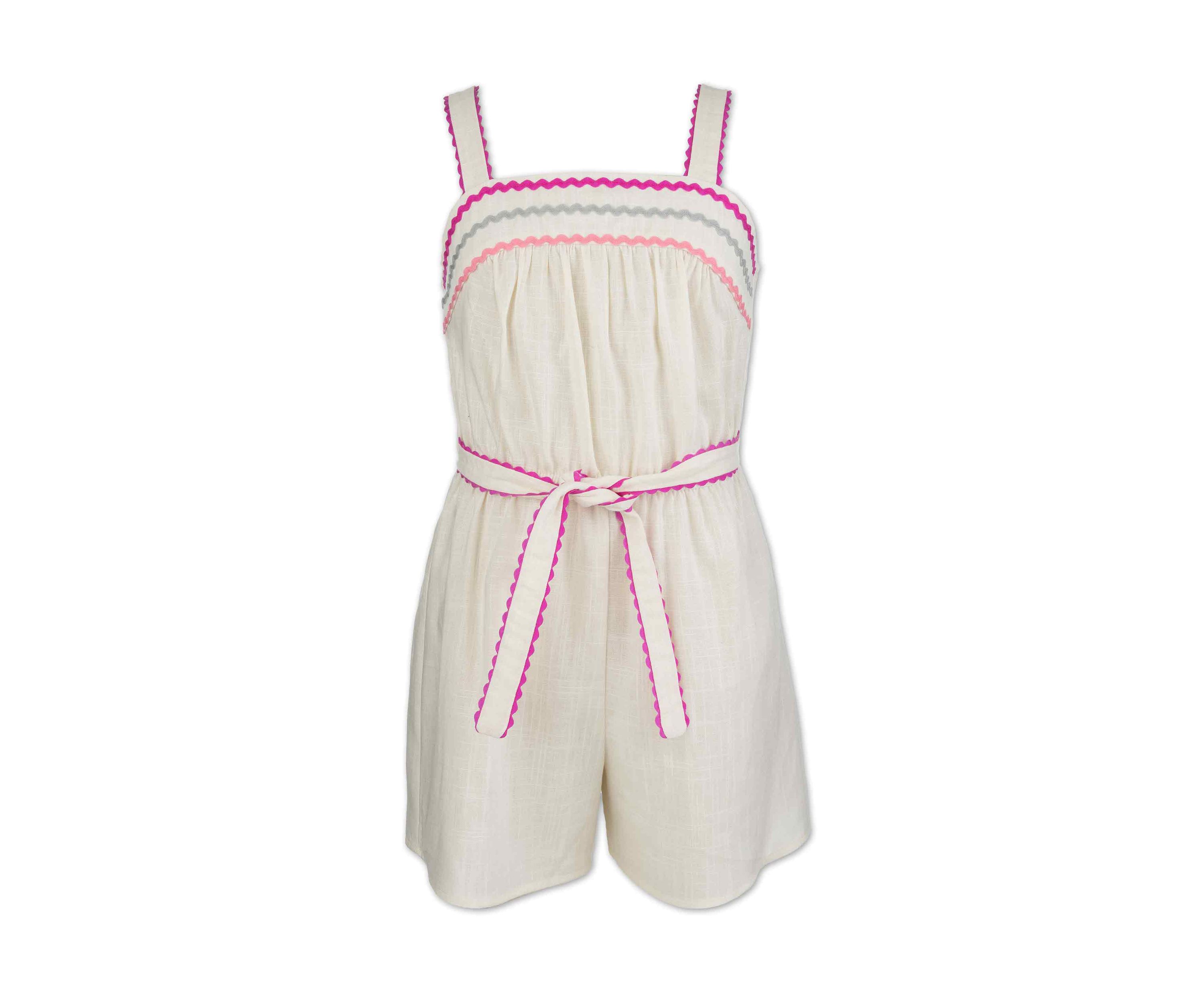 Girls 7-16 Sleeveless Romper 