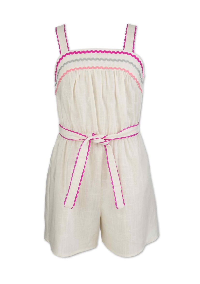 Girls 7-16 Sleeveless Romper 