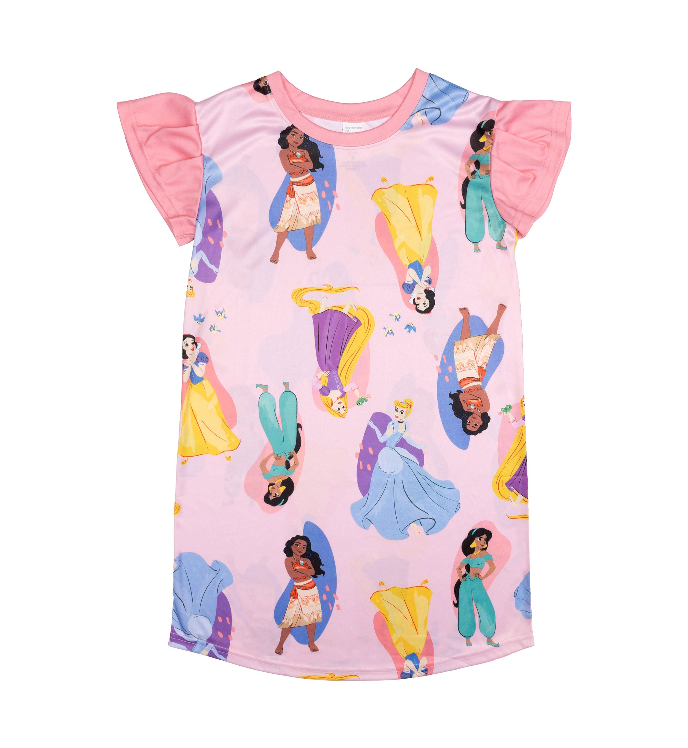 Girls 4-16 Lets Dance Princess Printed Pajama Top