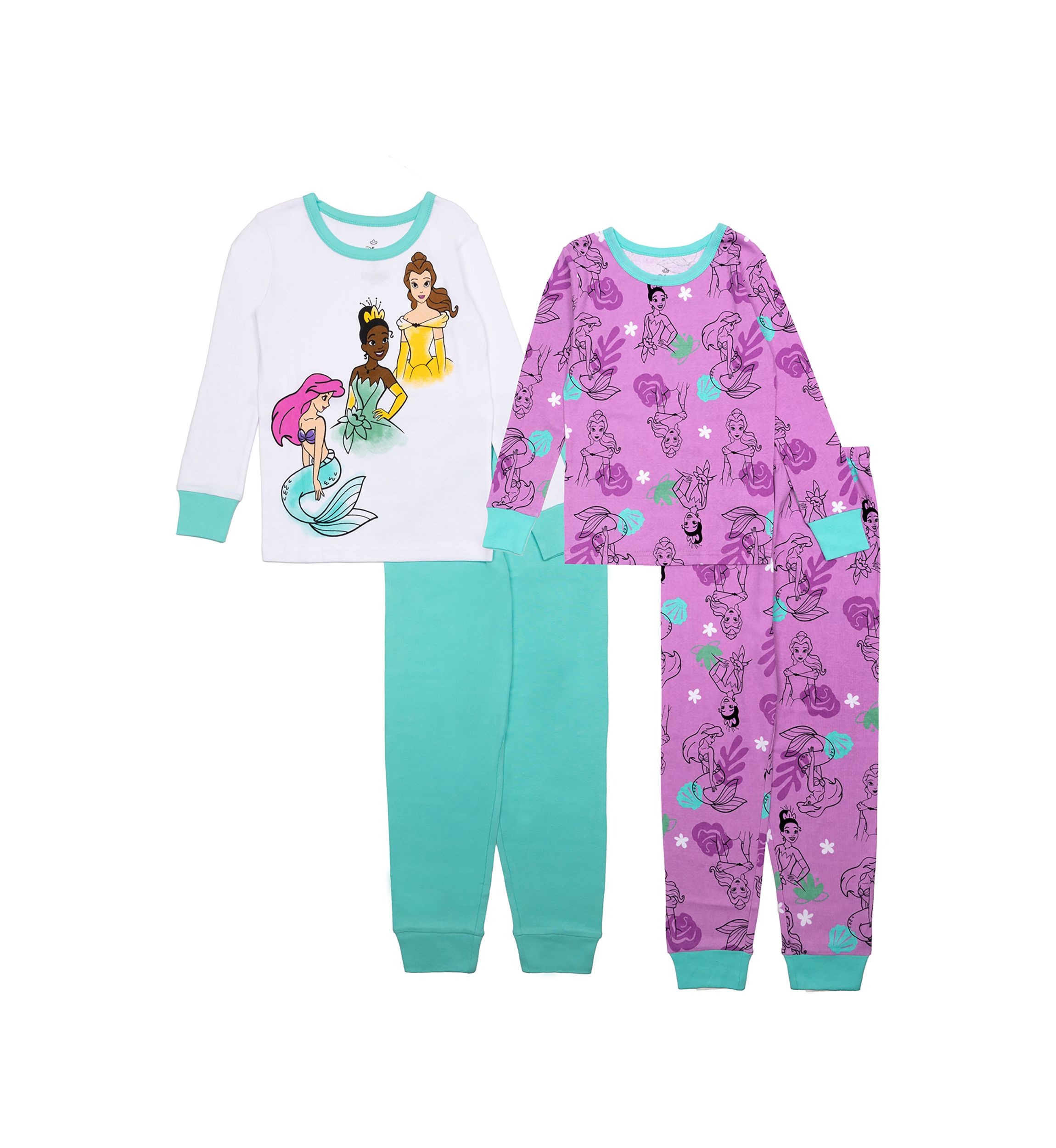Girls 4-6x Princess 4-Piece Pajama Set