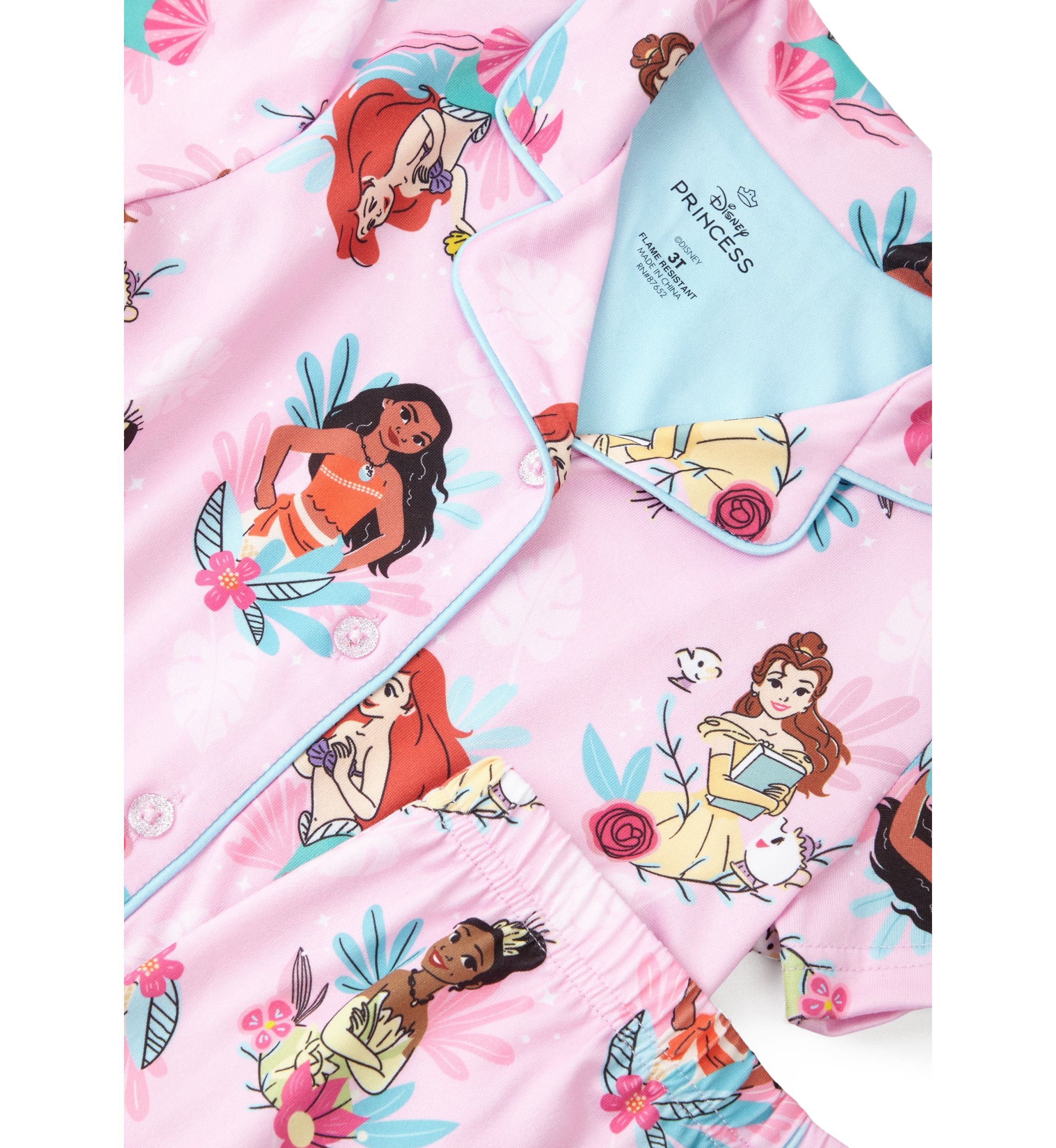 Girls 4-10 Royal Vacation Pajama Set