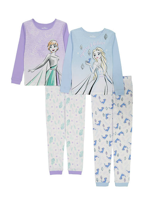 Disney Girls Frozen Pajamas 2 Pack
