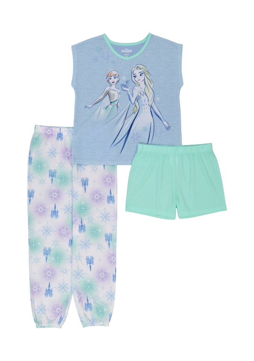 Girls 7-16 Frozen 3 Piece Pajama Set 