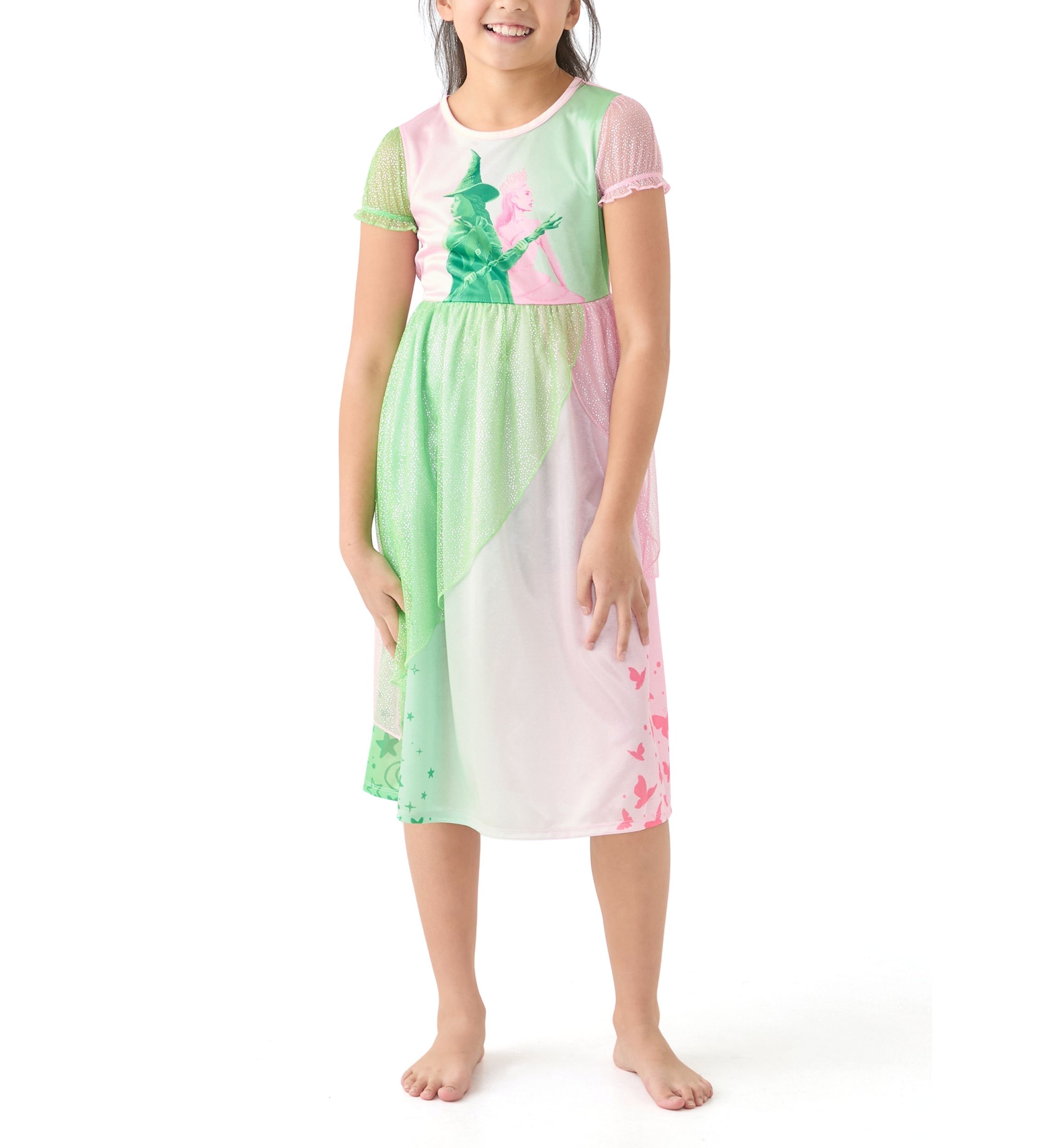 Girls 4-6x Wicked Pink Sleep Gown