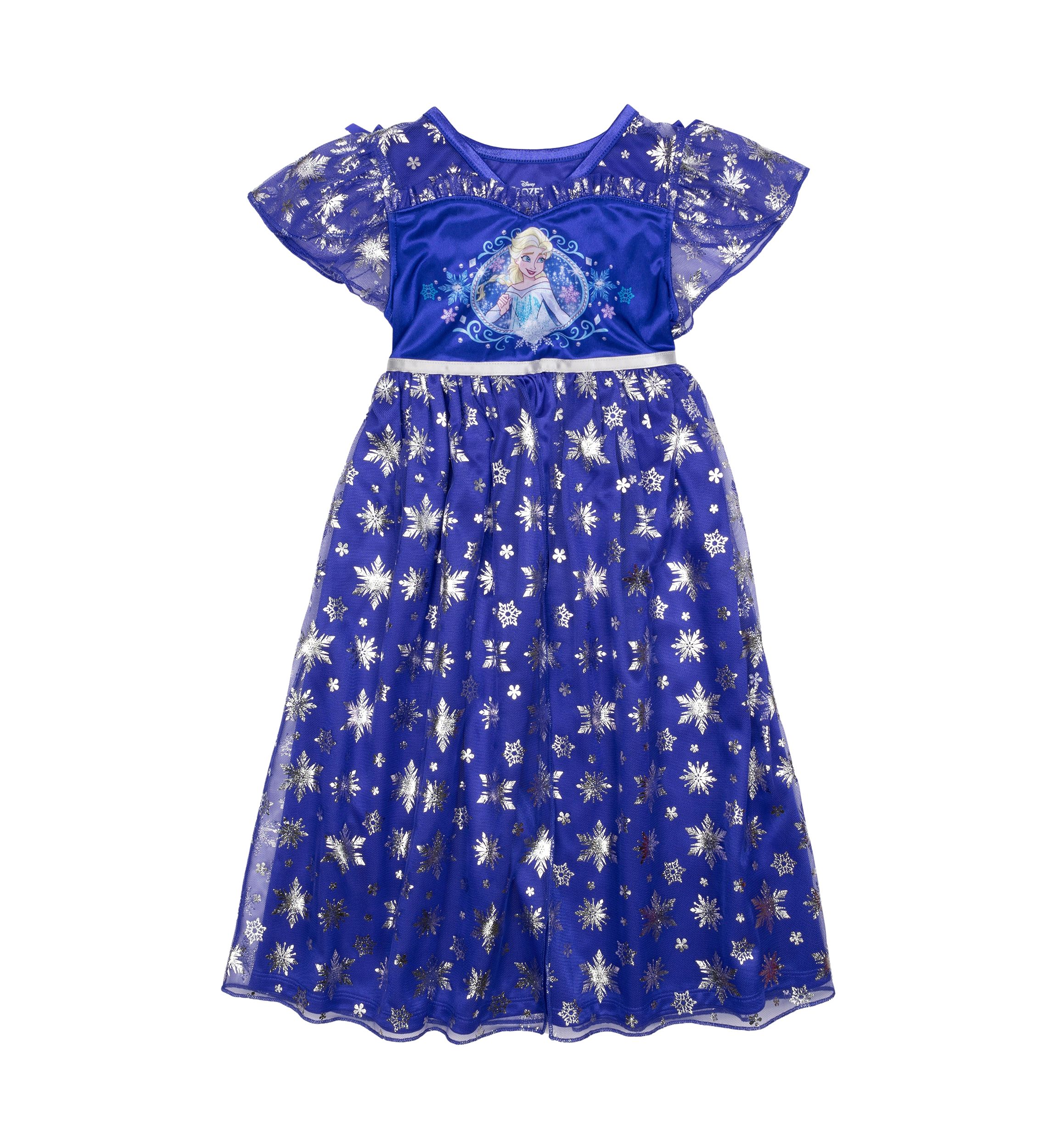 Girls 4-8 Elsa Navy Nightgown