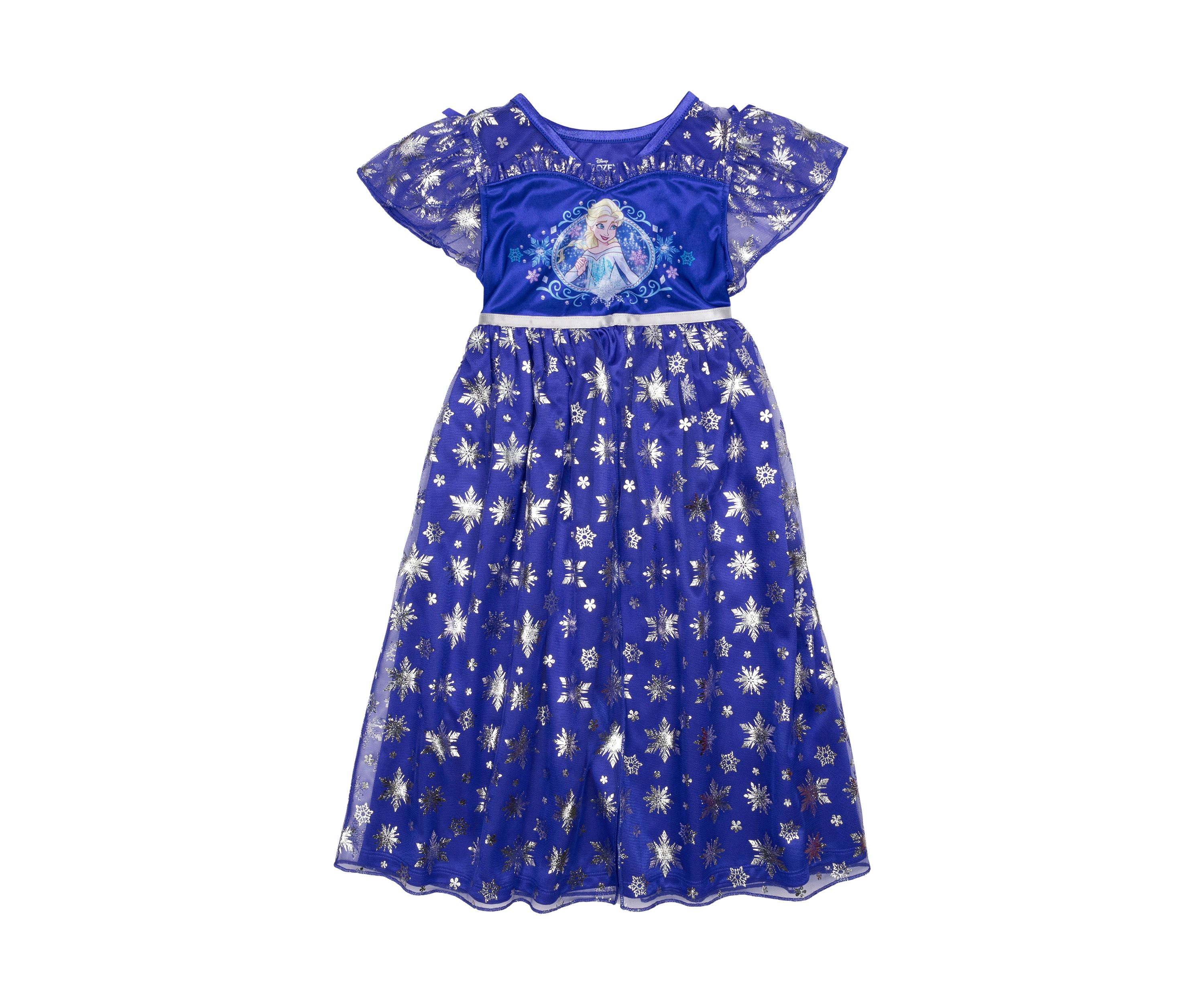 Girls 4-8 Elsa Navy Nightgown