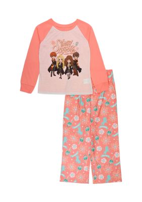 Belk Girls 4-16 Fierce Cat Pajama Set